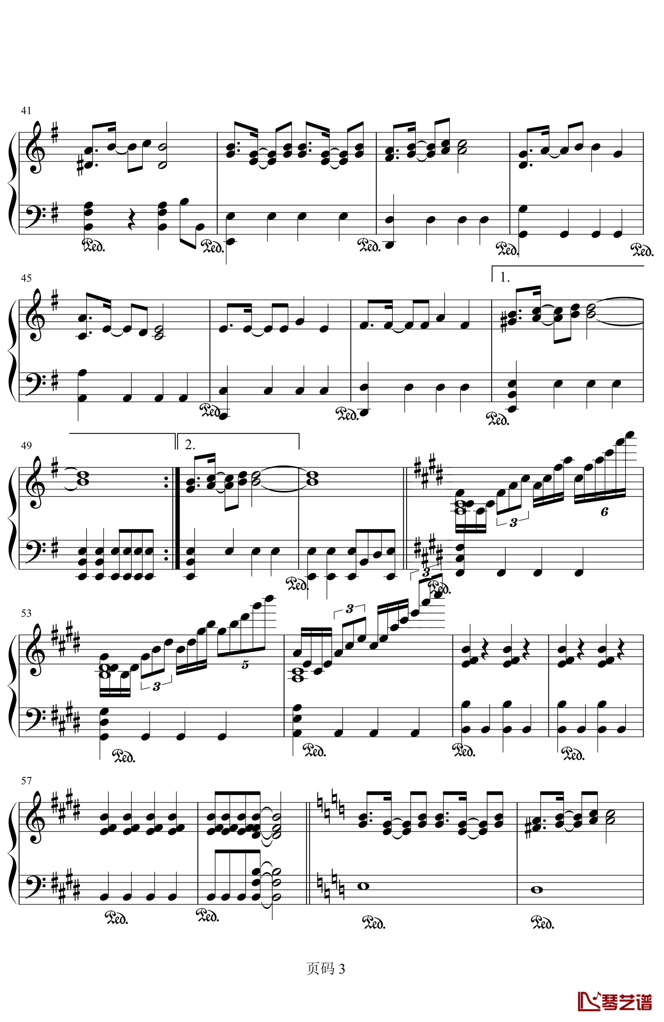 律动的旋律钢琴谱-《高达W》主题曲-Gundam Seed3