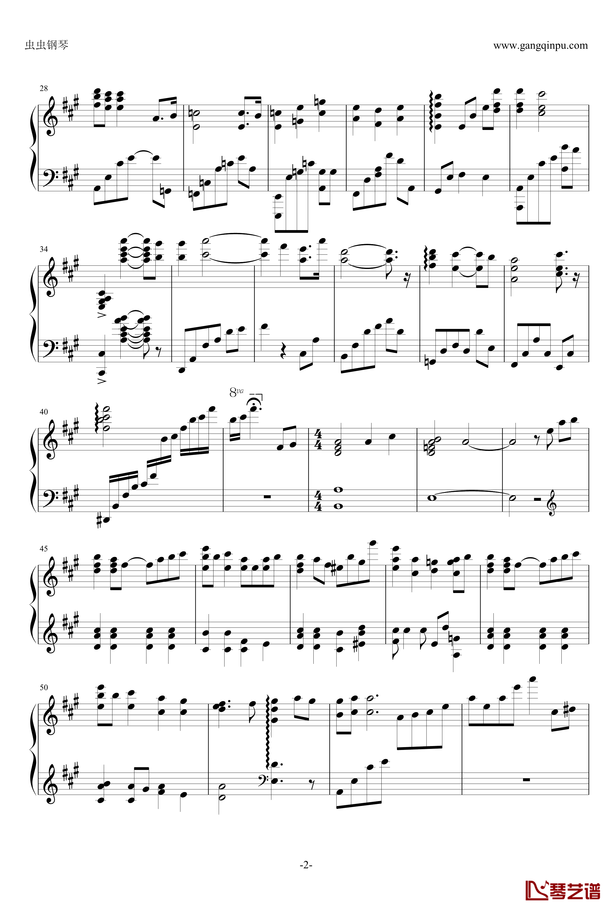 渚Warm Piano Arrange钢琴谱-Clannad2