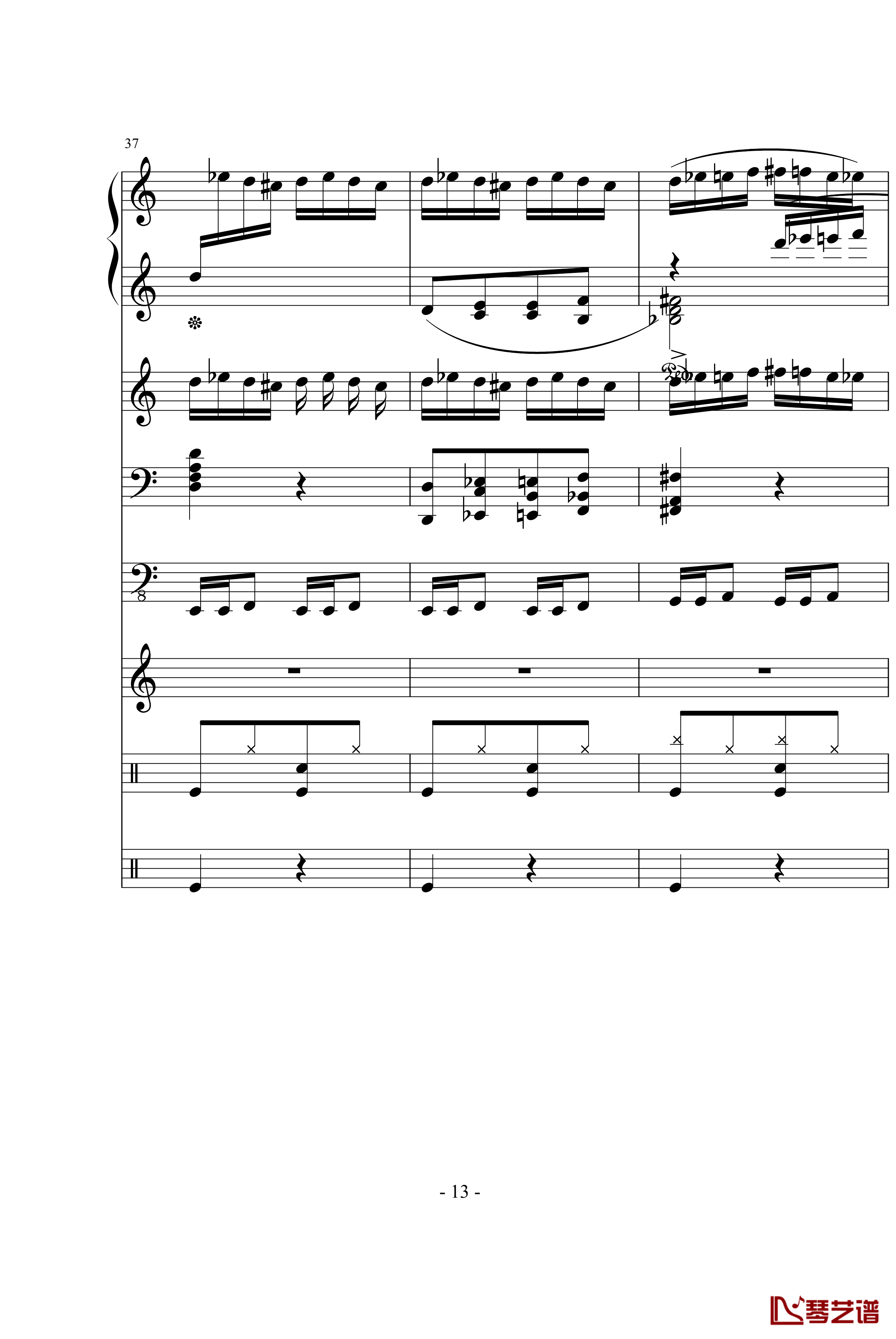 野蜂飞舞钢琴谱-里姆斯基-柯萨科夫13
