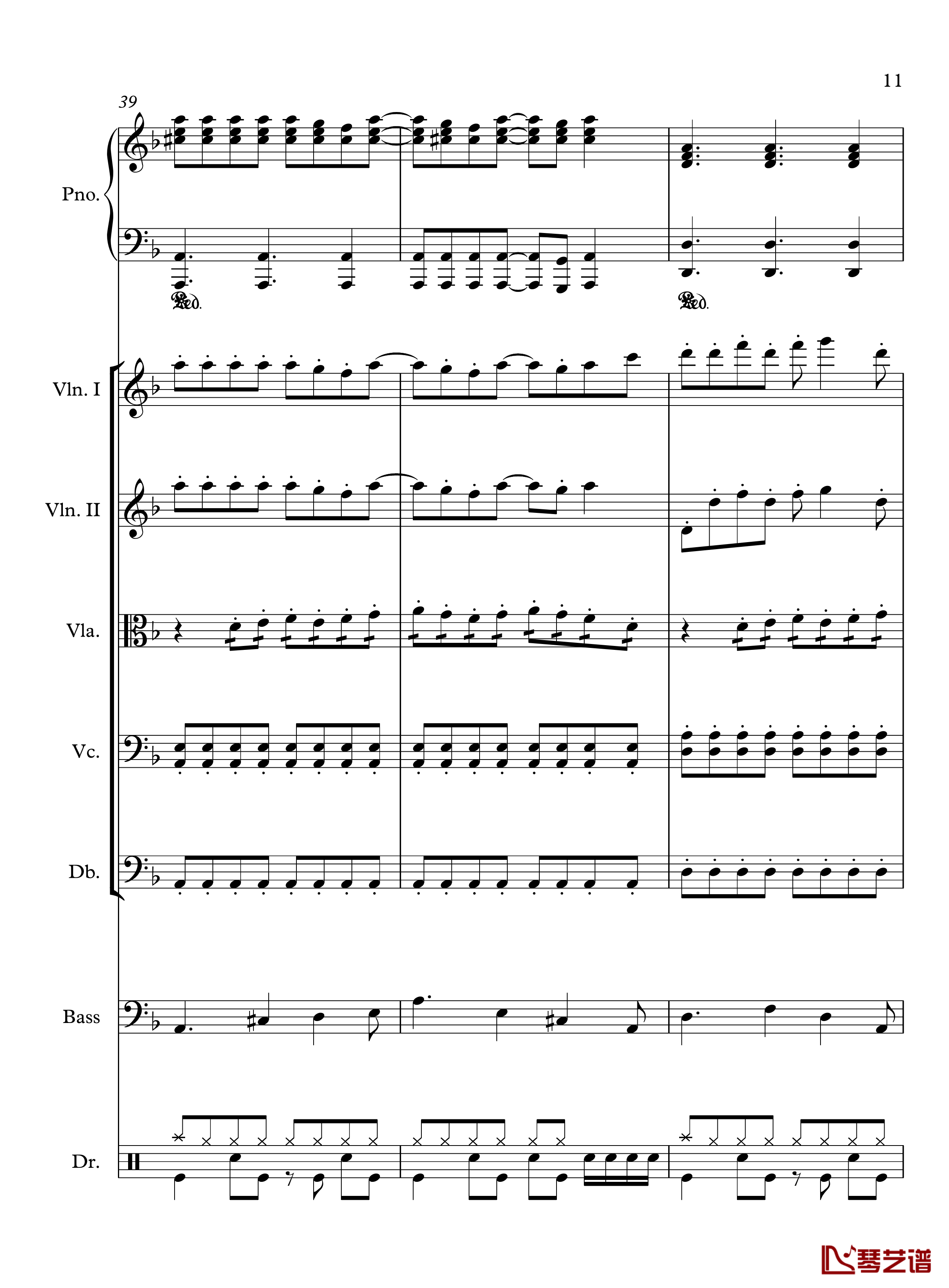 星钢琴谱-yewwc11