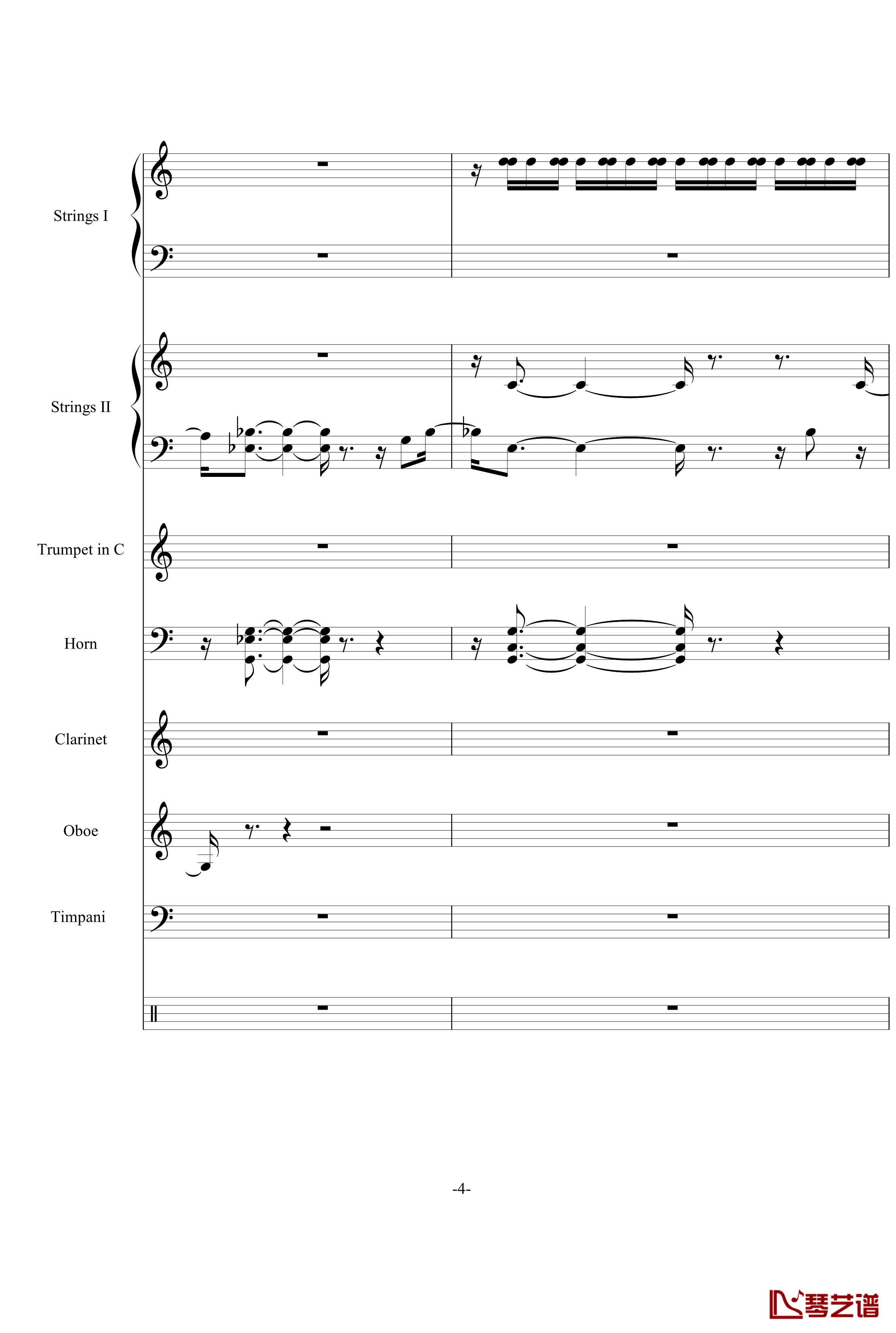 Moonlight Serenade钢琴谱-加勒比海盗总谱4