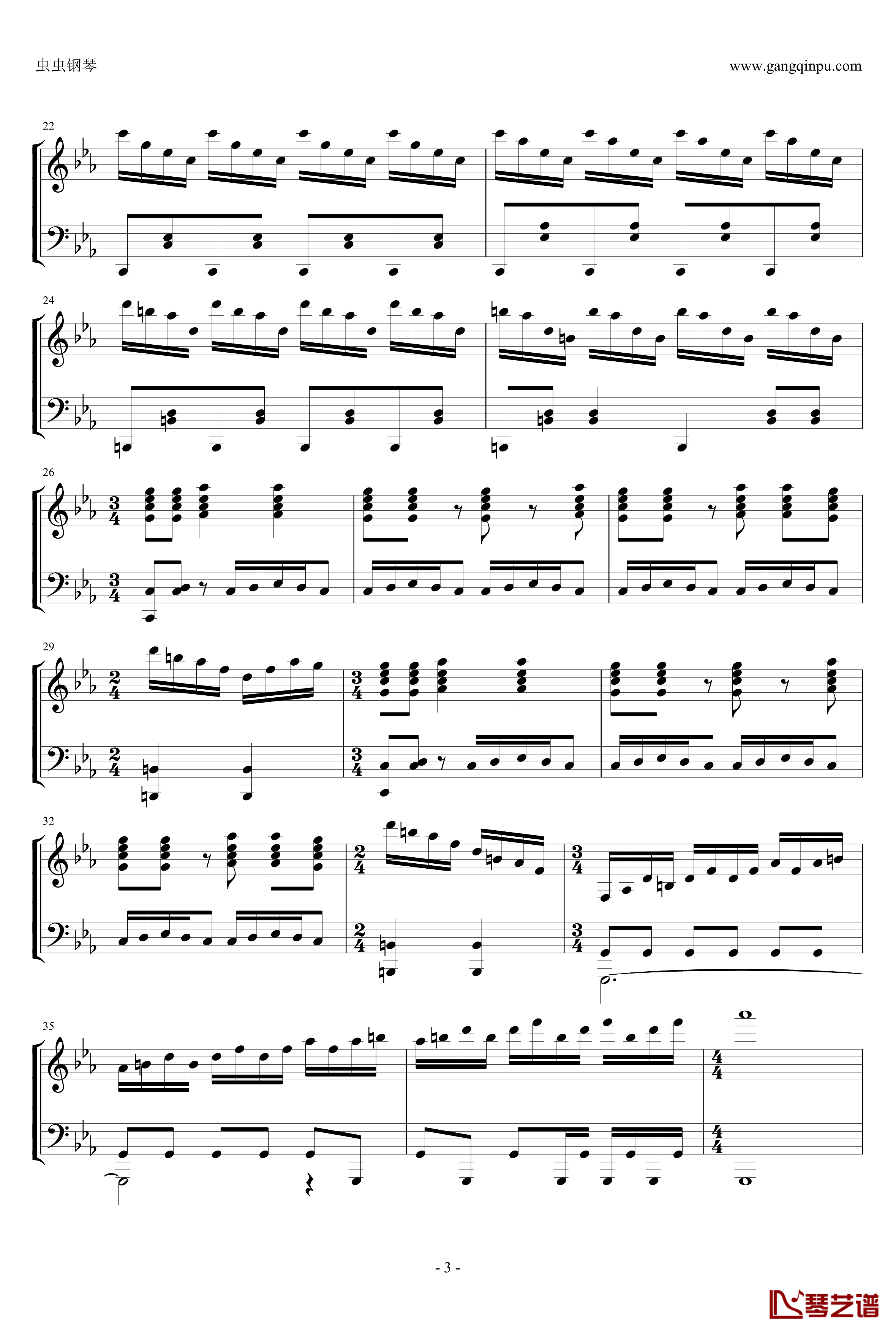 MENDES钢琴谱-触手猴-beatmaniaIIDX3