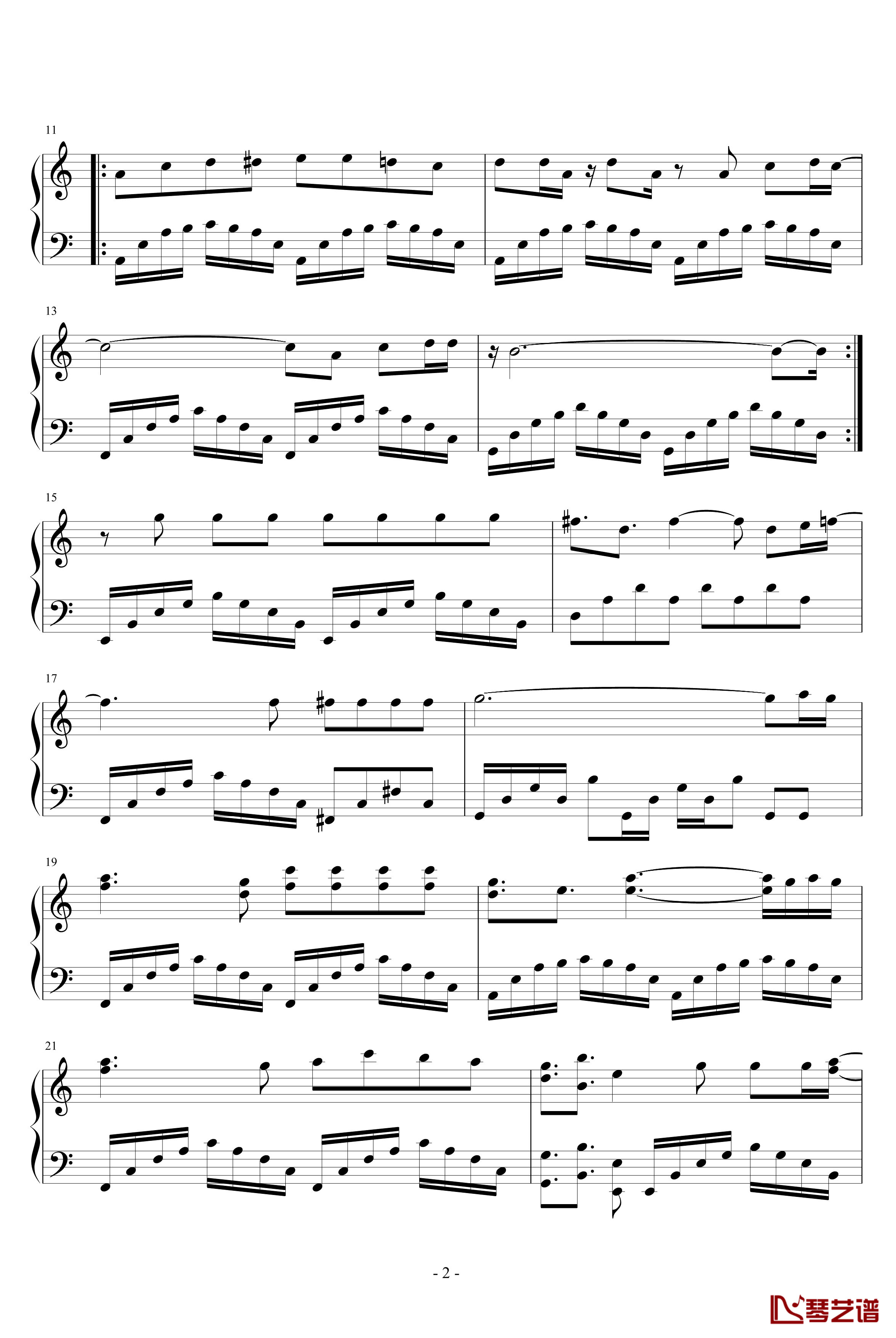ギリギリchop钢琴谱-B‘z2