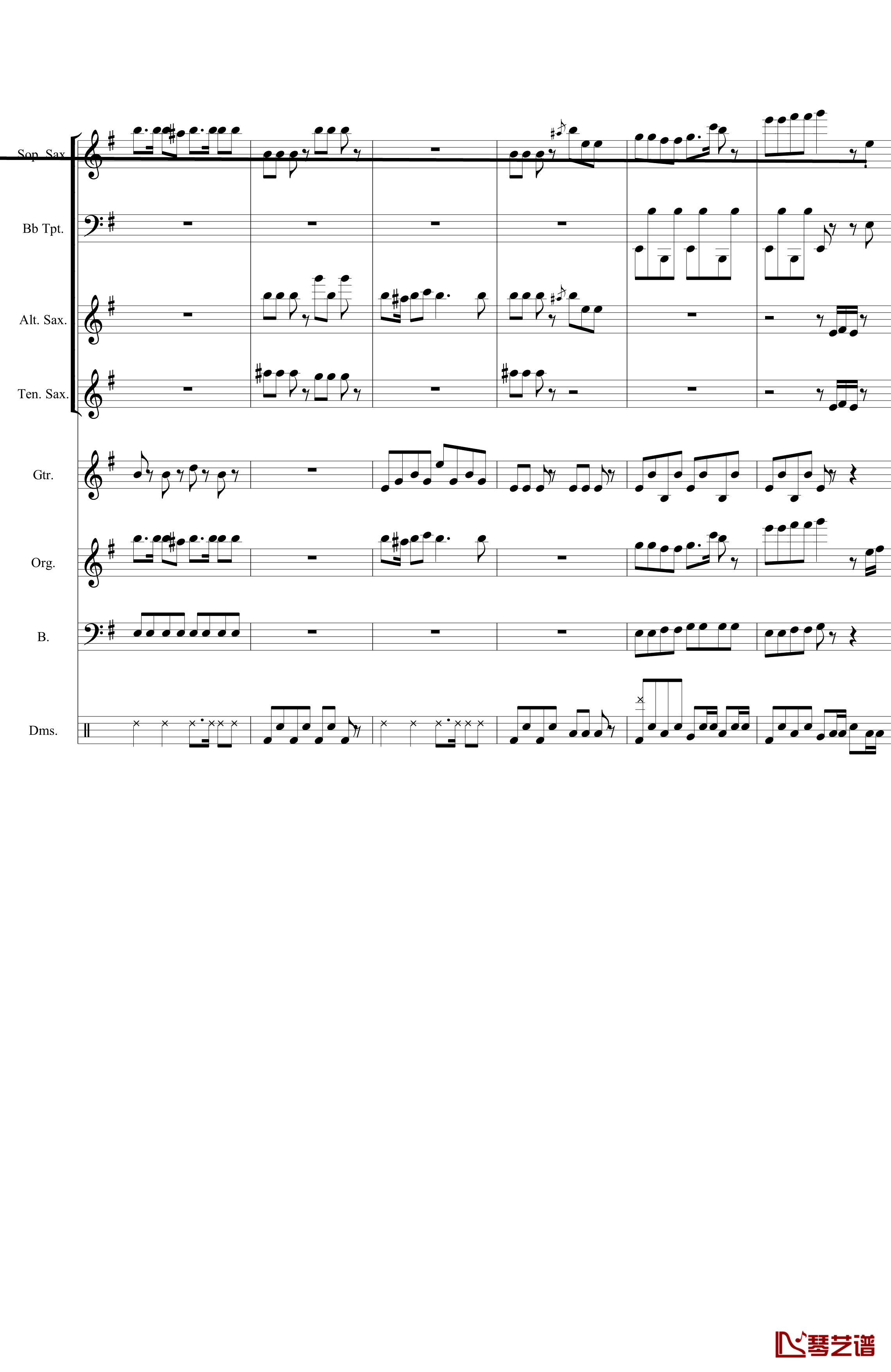 愤怒的小鸟钢琴谱-乐队版-未知分类4