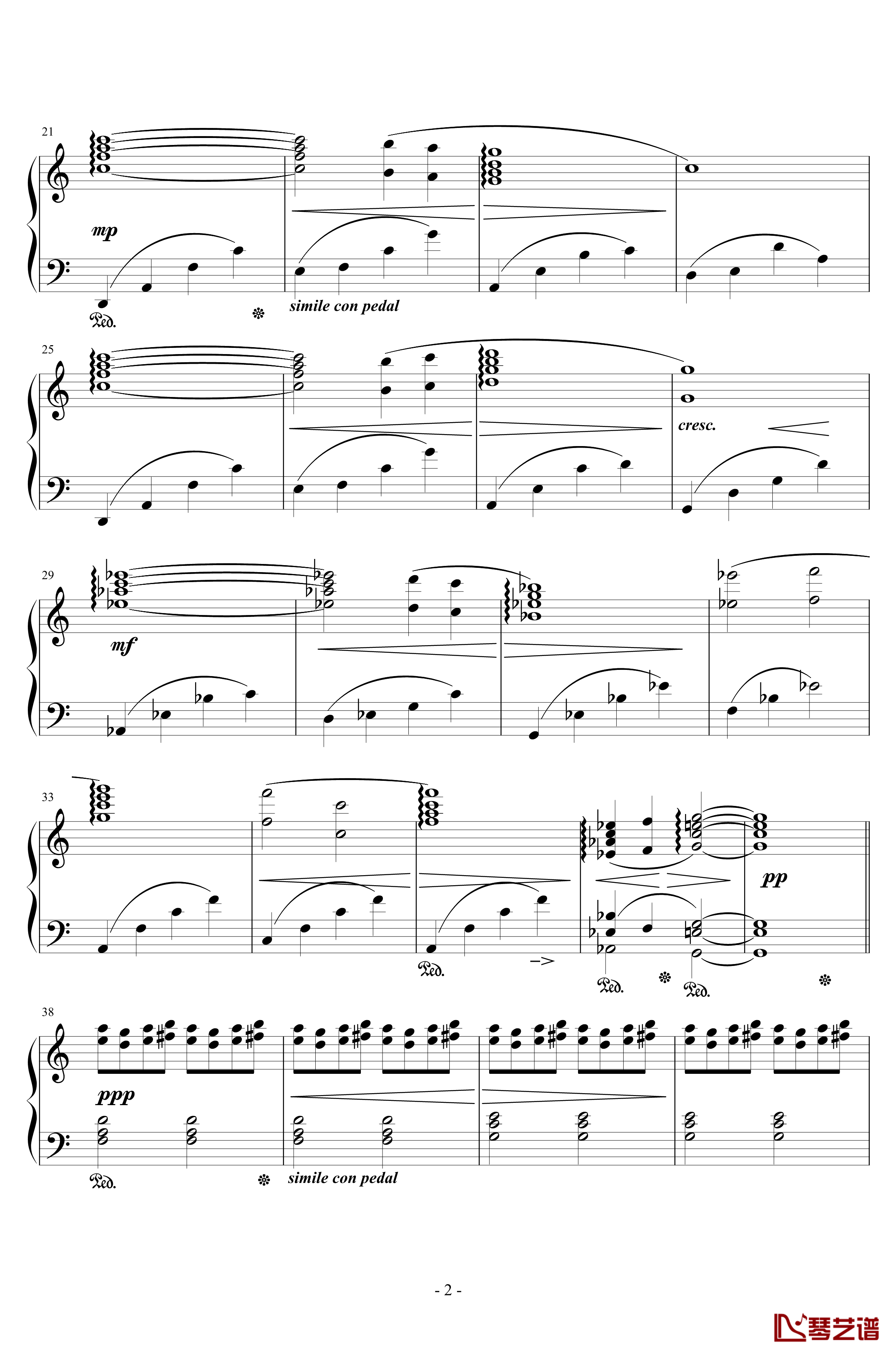 ファフラ ノウァ クリスタリス钢琴谱-最终幻想2