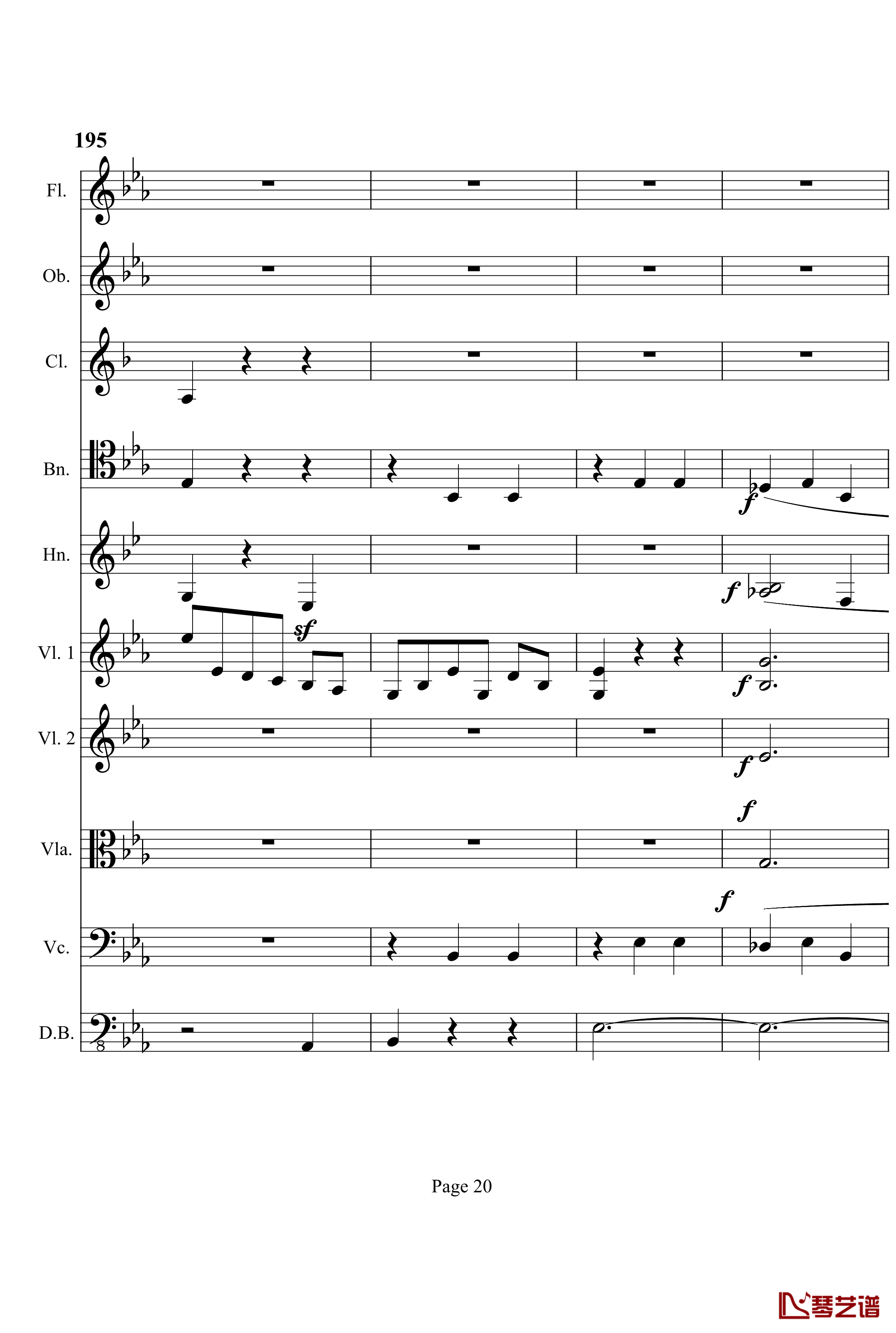 奏鸣曲之交响钢琴谱-第4首-Ⅲ-贝多芬-beethoven20