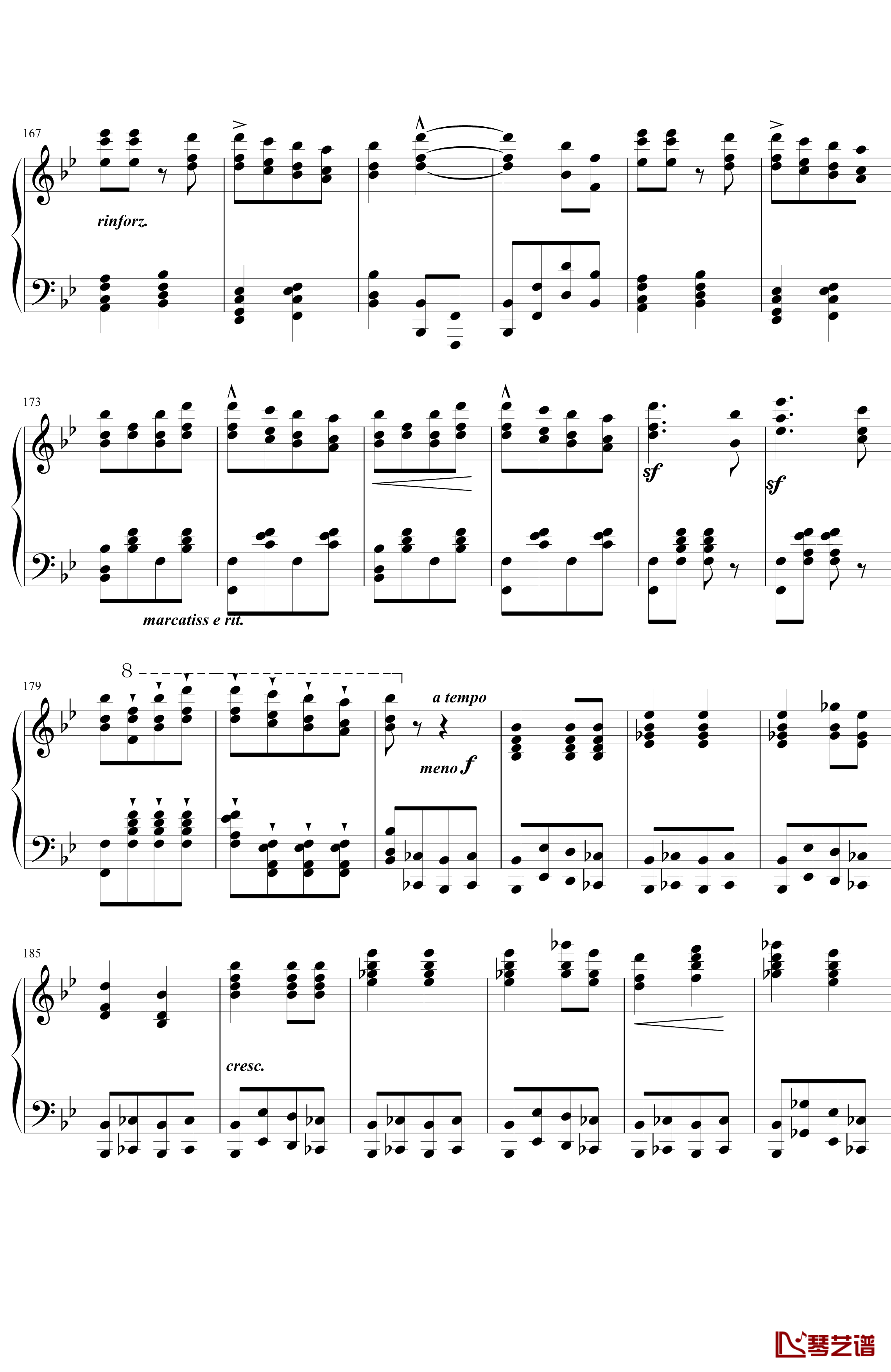 香槟之歌钢琴谱-《唐璜的回忆》选段-最难钢琴曲-李斯特8