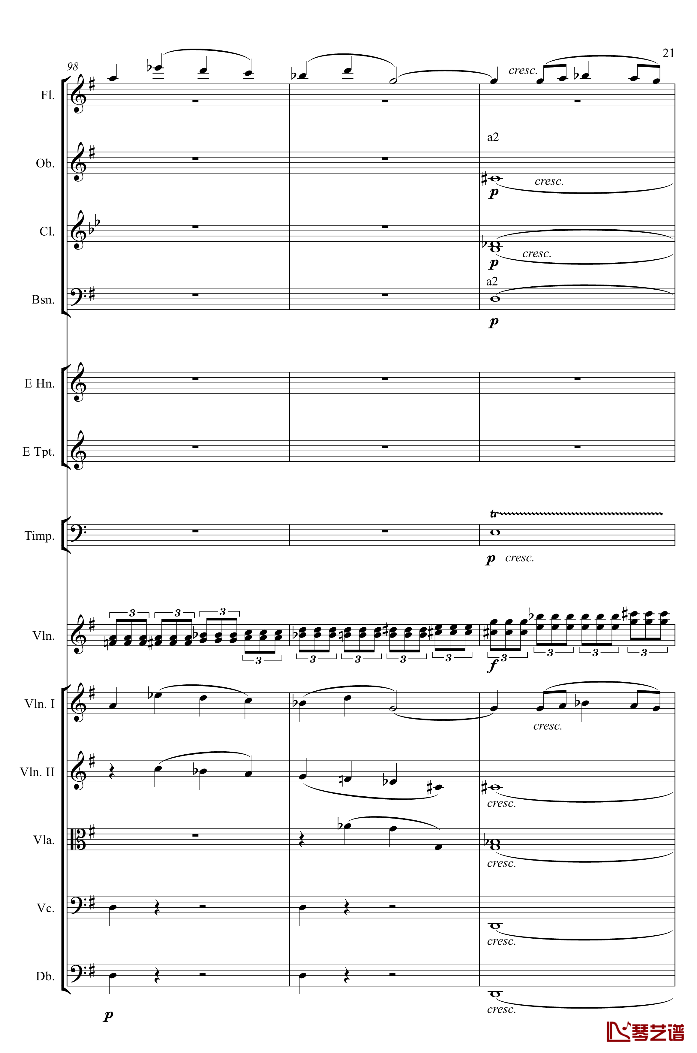 e小调小提琴协奏曲Op.64钢琴谱-第一乐章-门德尔松21