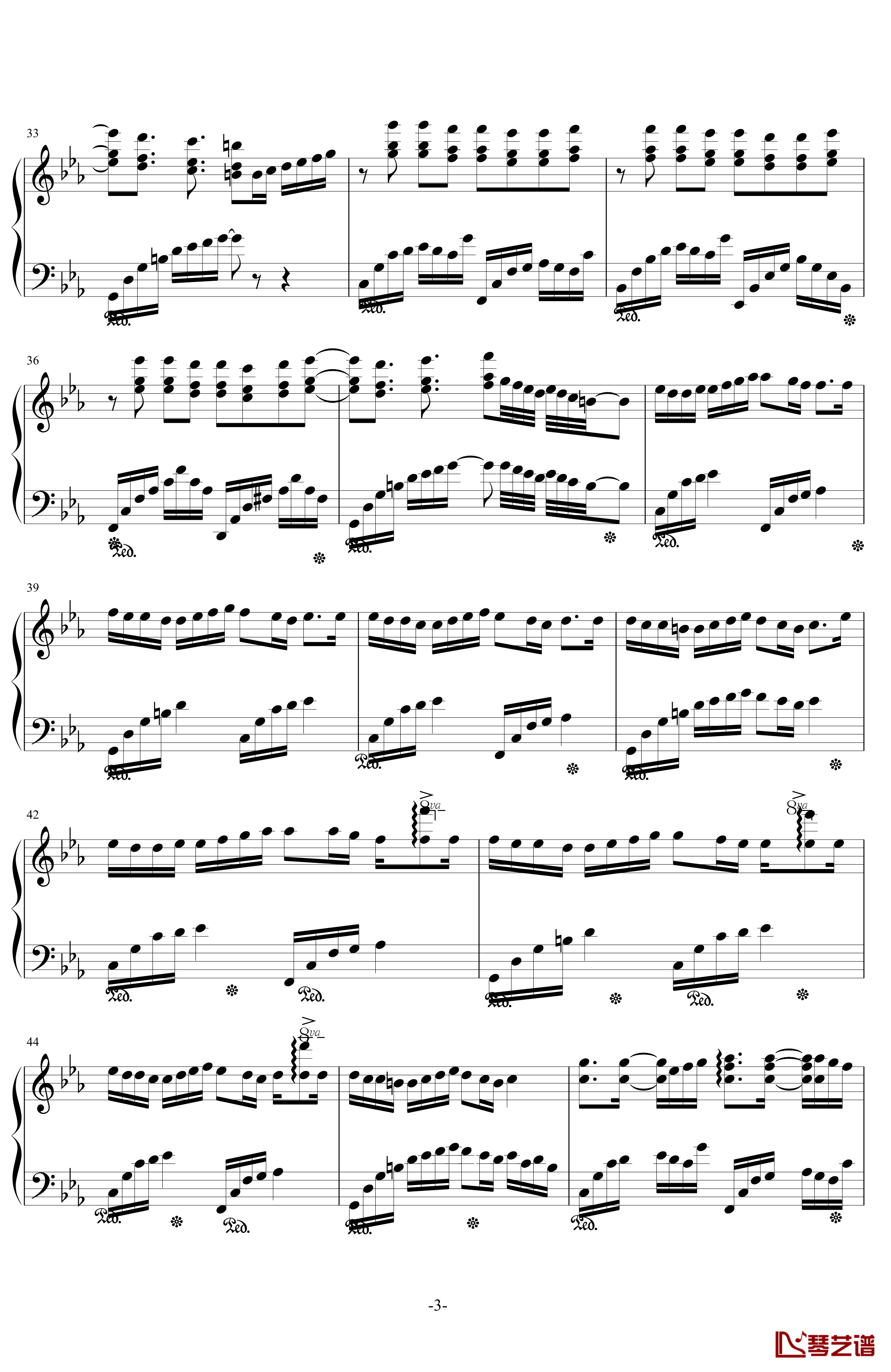 亡灵男孩钢琴谱-PianoYZ3
