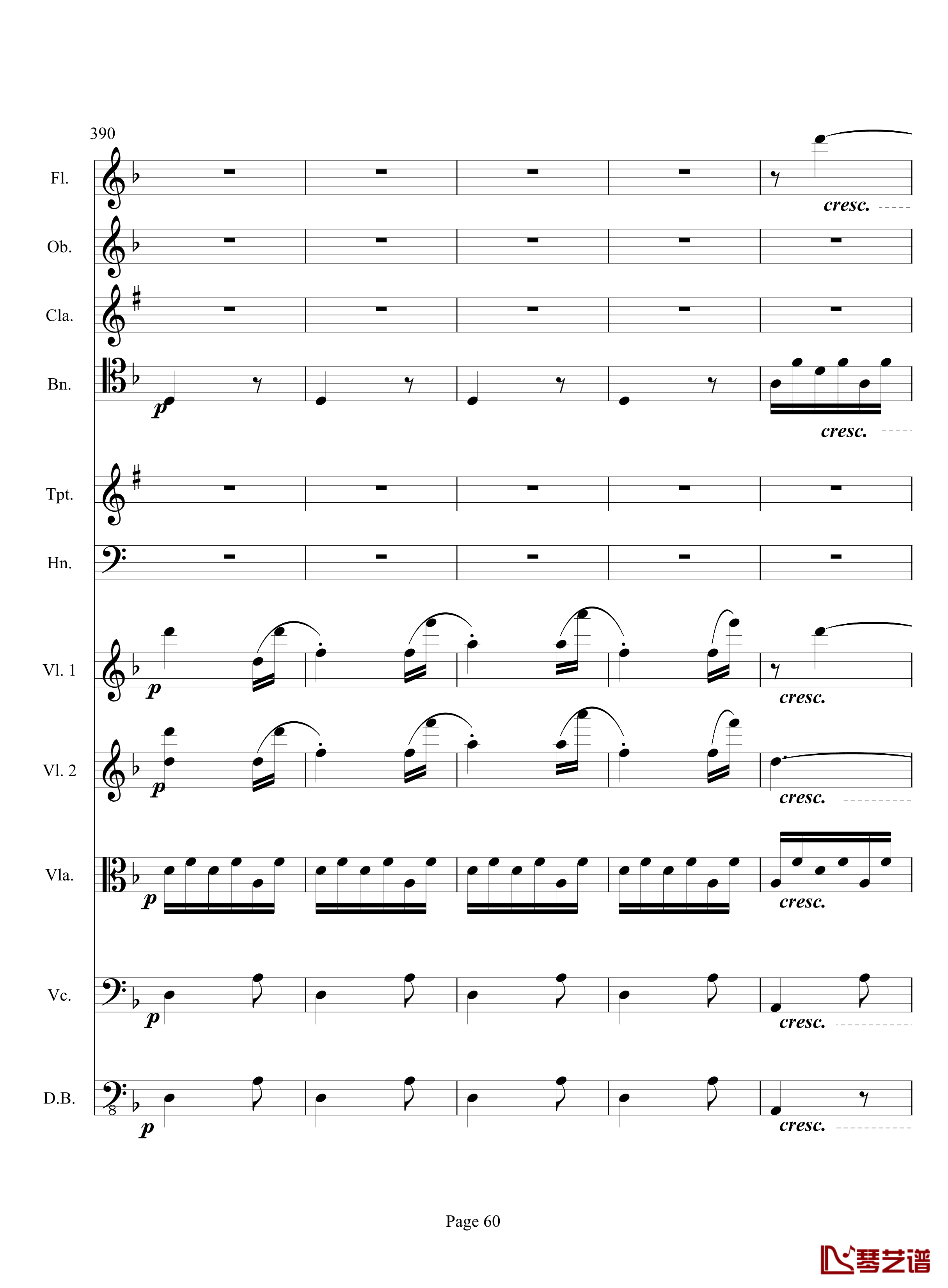 奏鸣曲之交响钢琴谱-第17首-Ⅲ-贝多芬-beethoven60