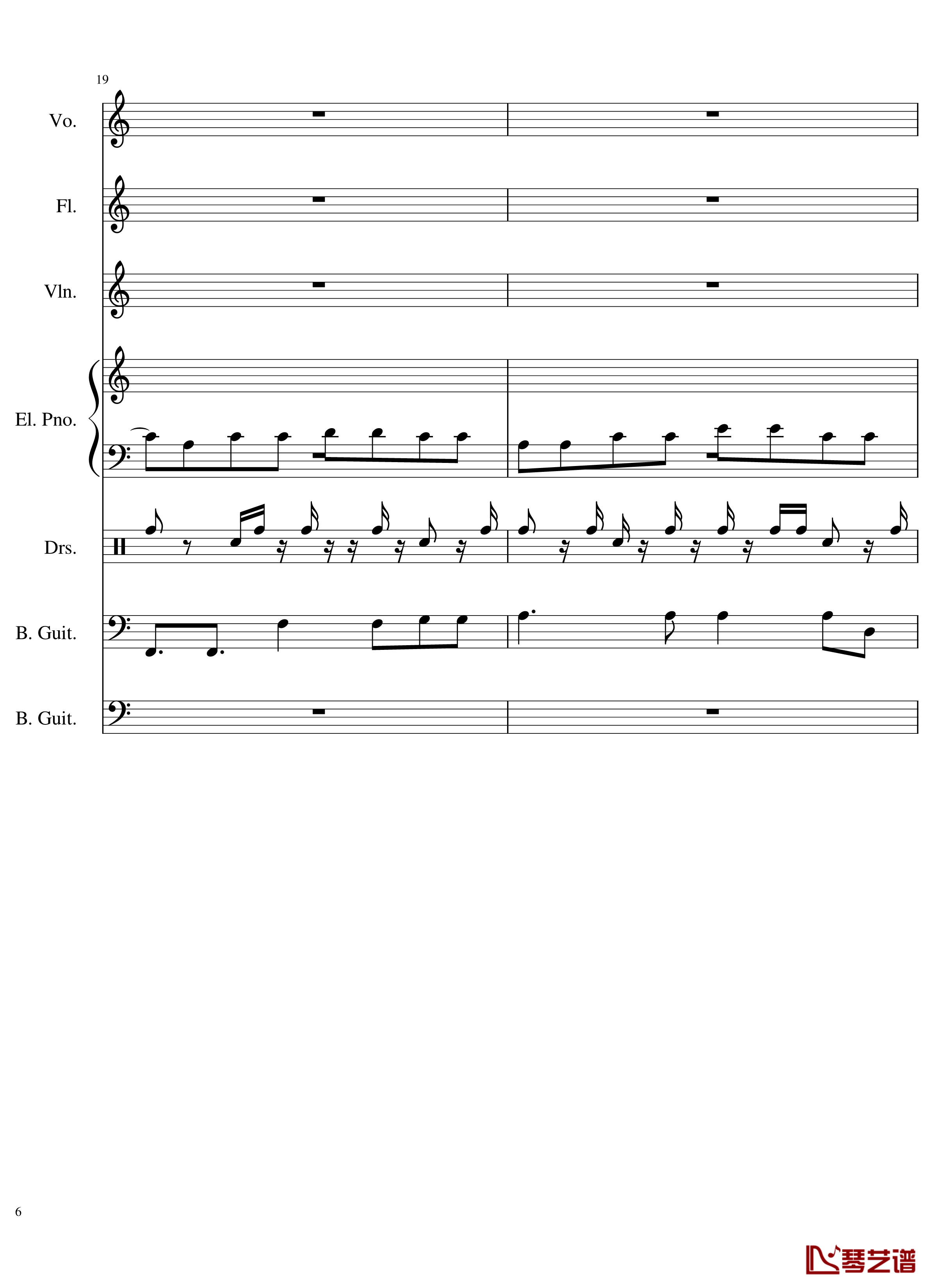 Intro钢琴谱-The xx6