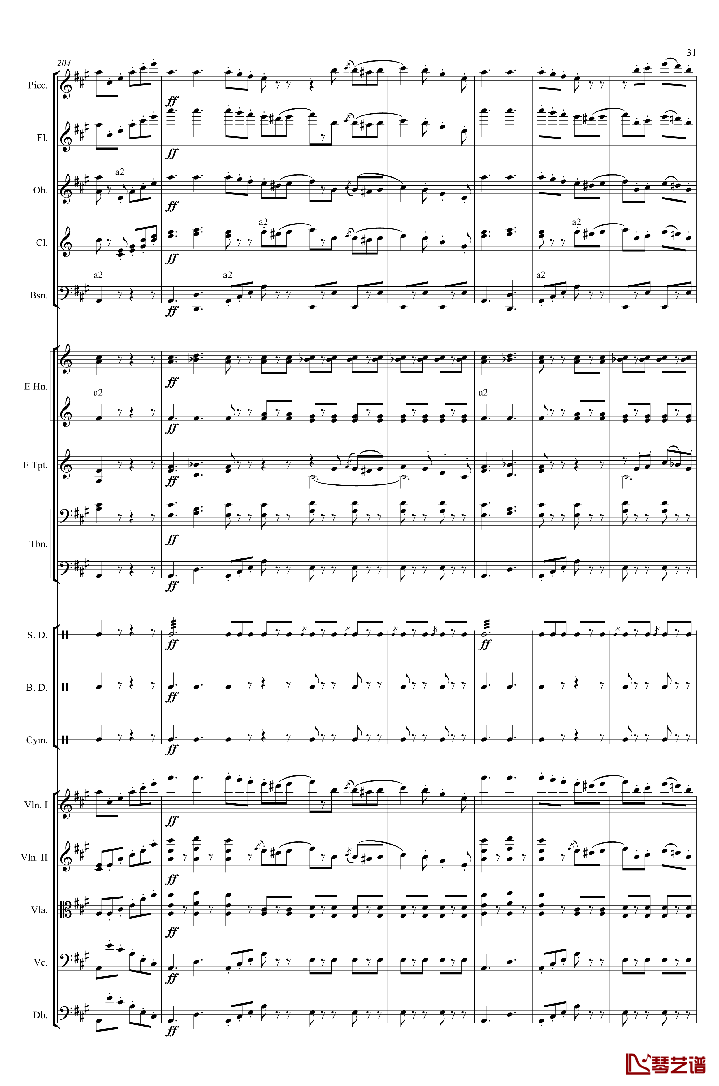 轻骑兵序曲钢琴谱-Franz von Suppe31