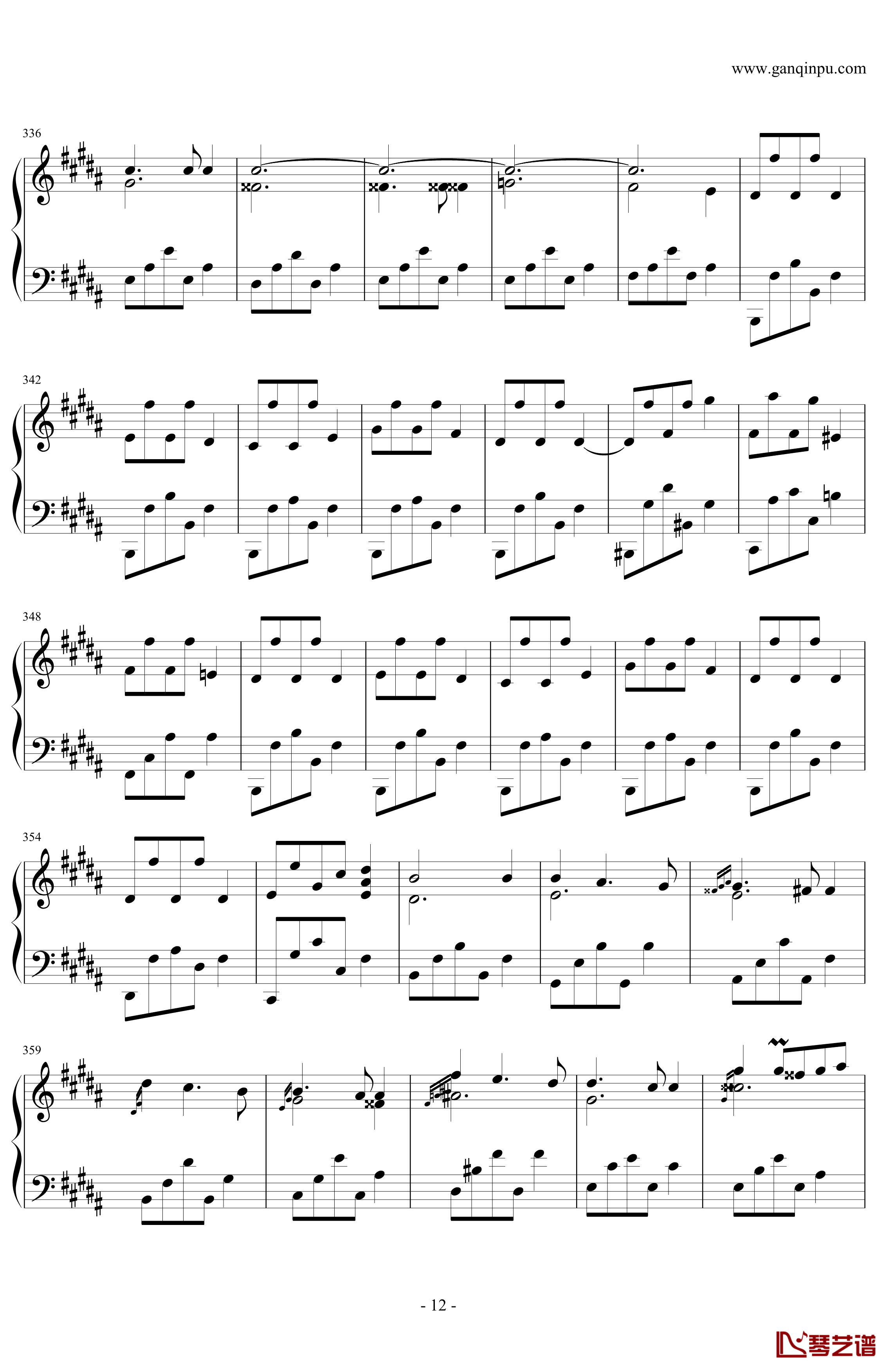肖邦第一谐谑曲钢琴谱-肖邦-chopin12