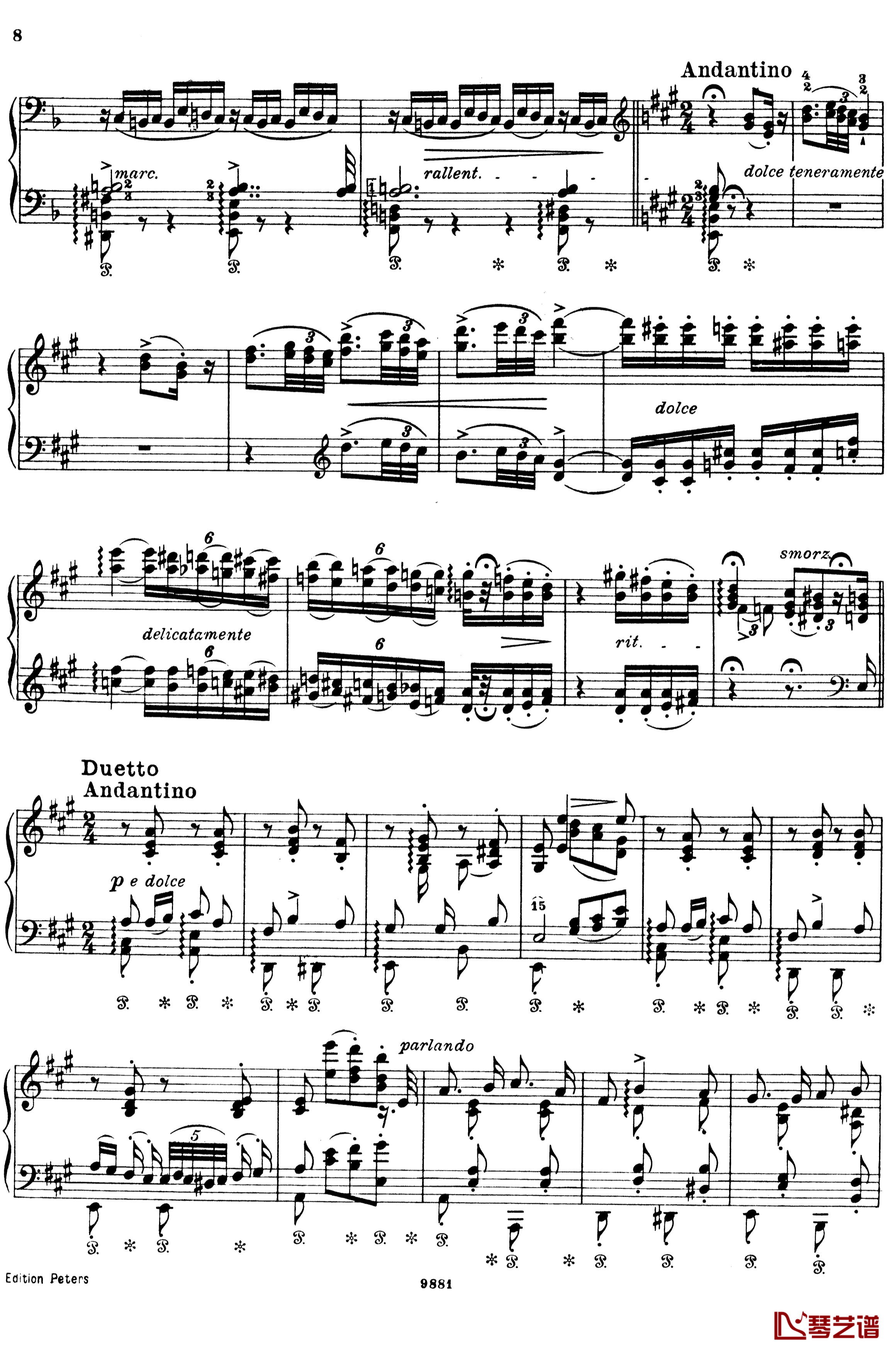 唐璜的回忆钢琴谱-李斯特 S.418-李斯特8
