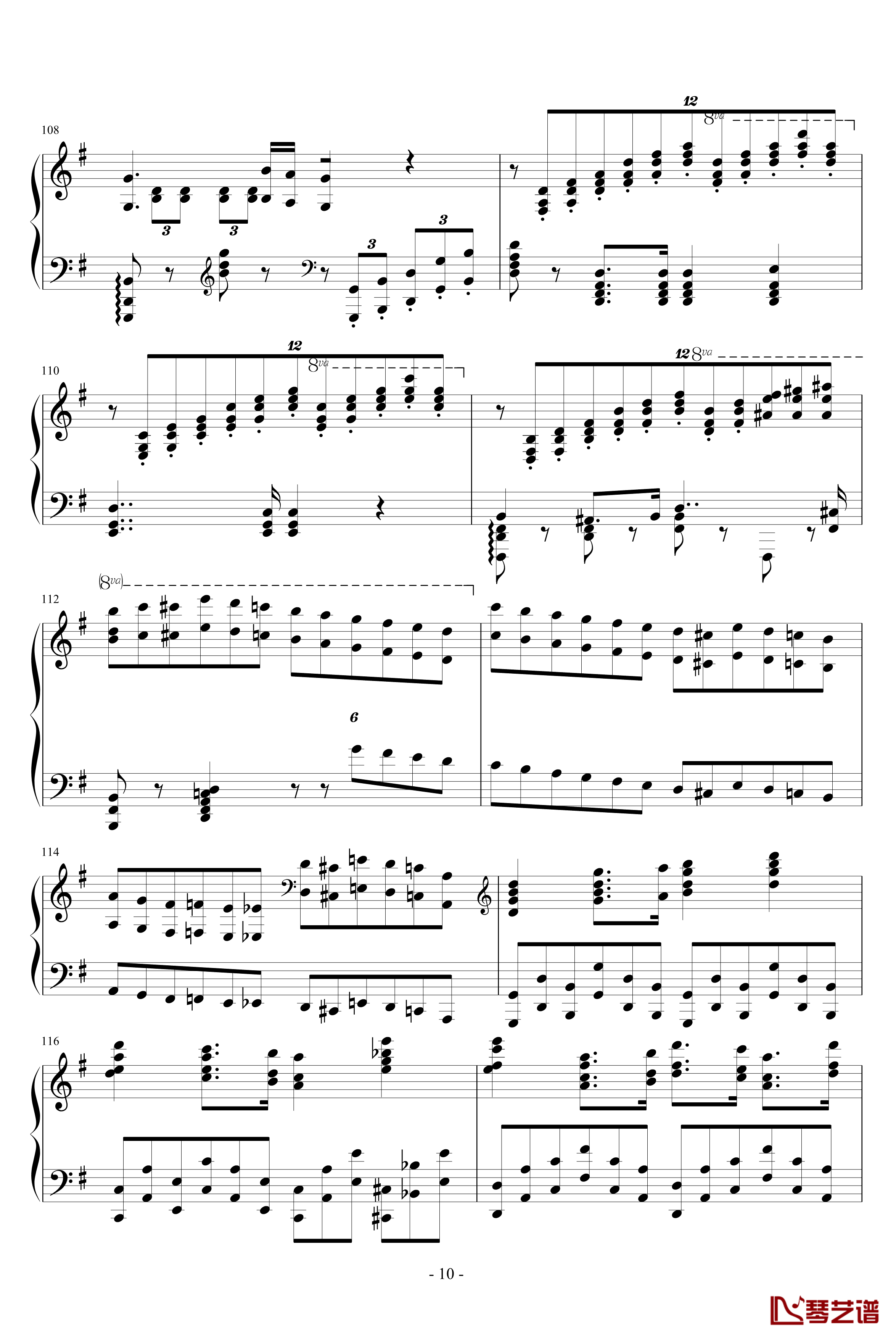 诺玛的回忆钢琴谱-十大最难钢琴曲之一-李斯特10