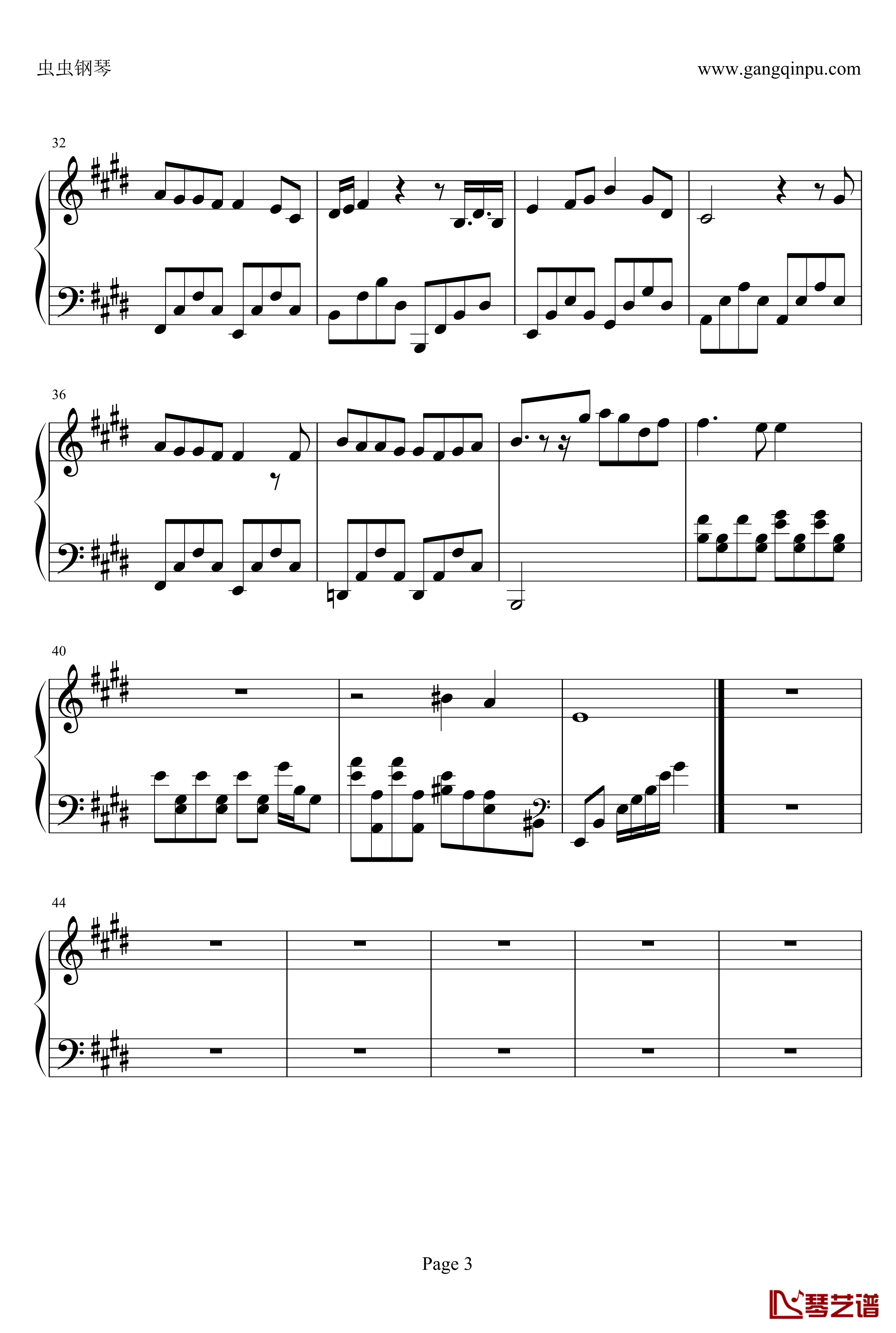 Melodies of life钢琴谱-完美修改版-最终幻想3