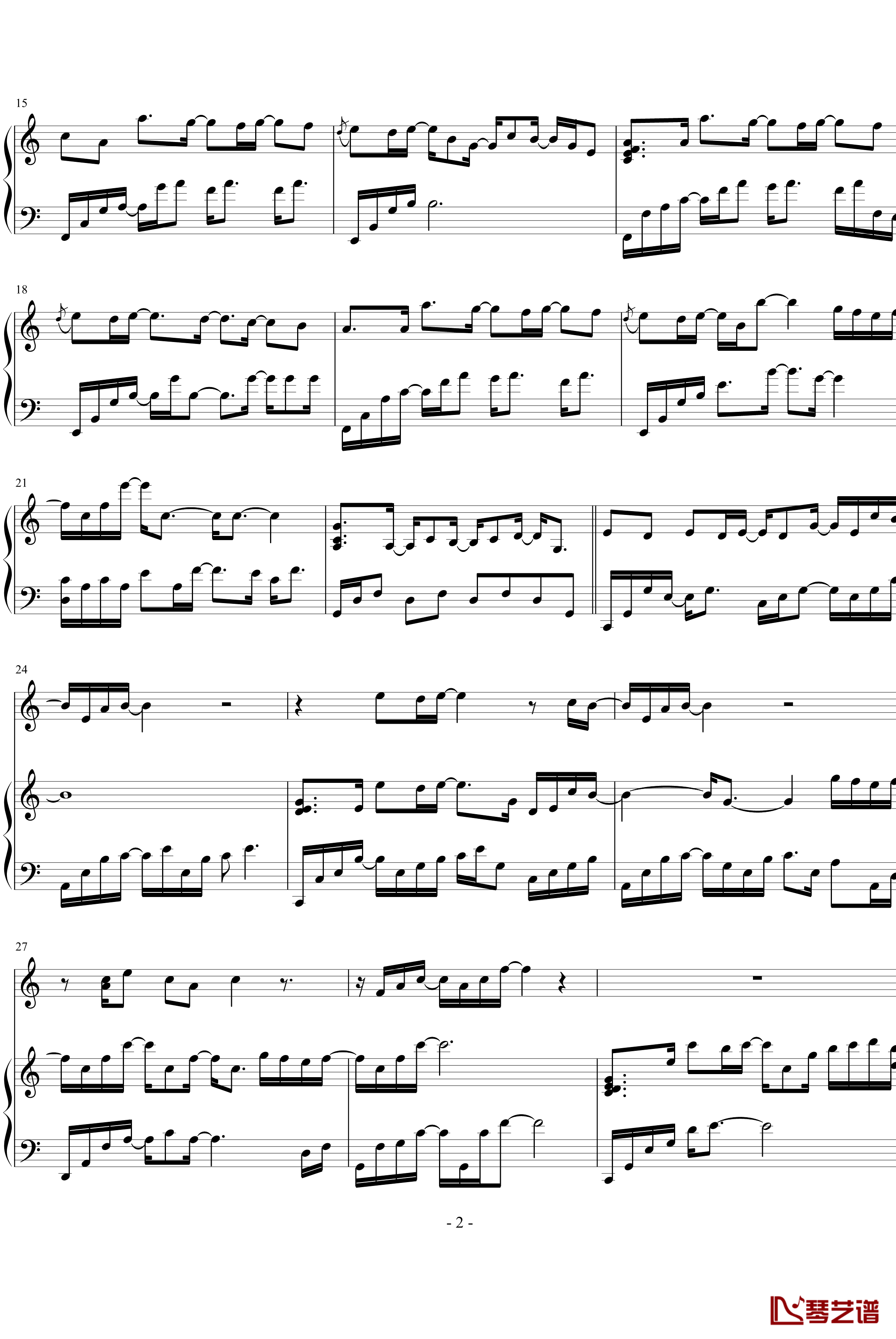 Because I love you钢琴谱-Yiruma2