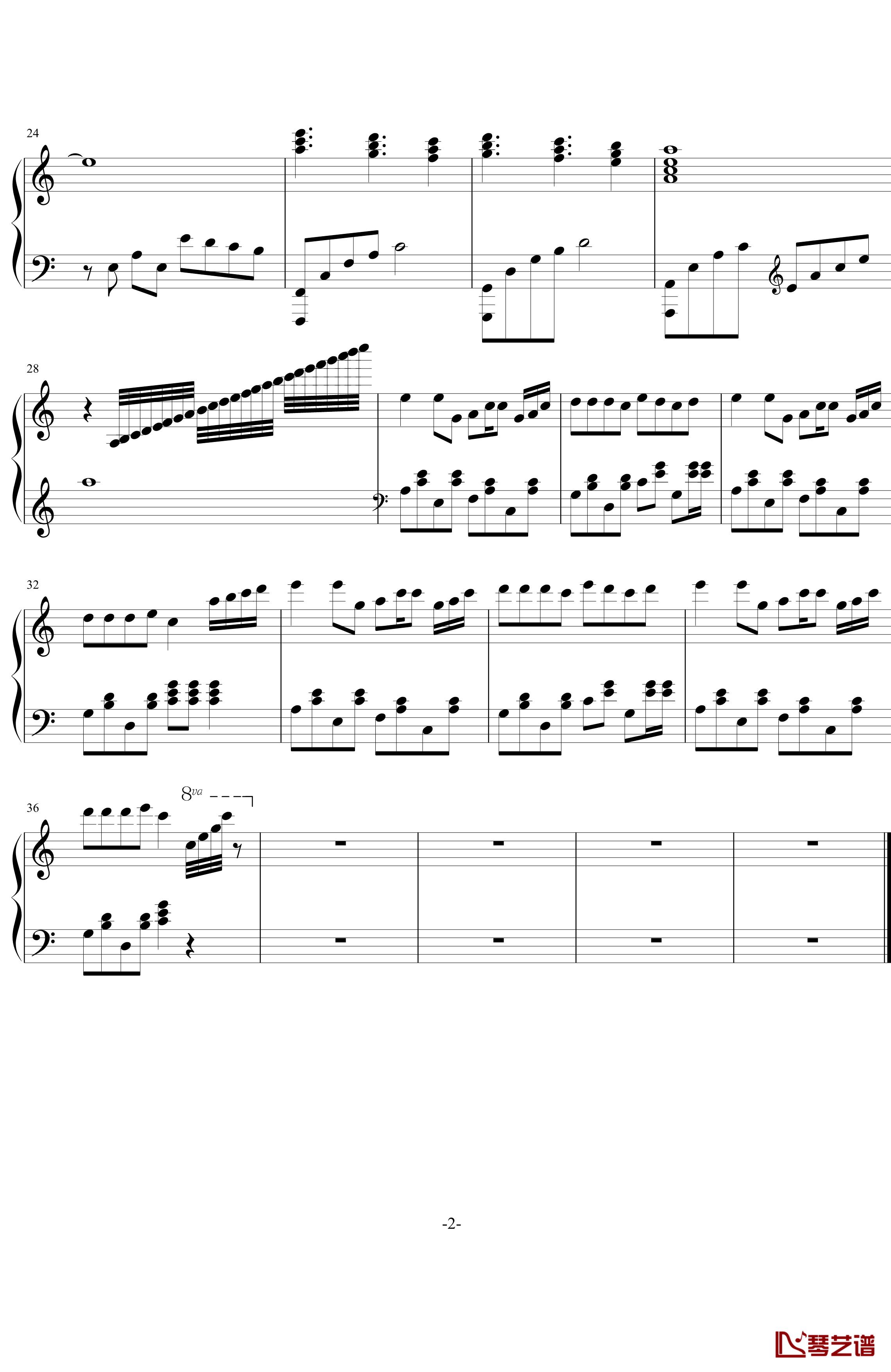 哇之歌钢琴谱-欢乐-lyjai7702