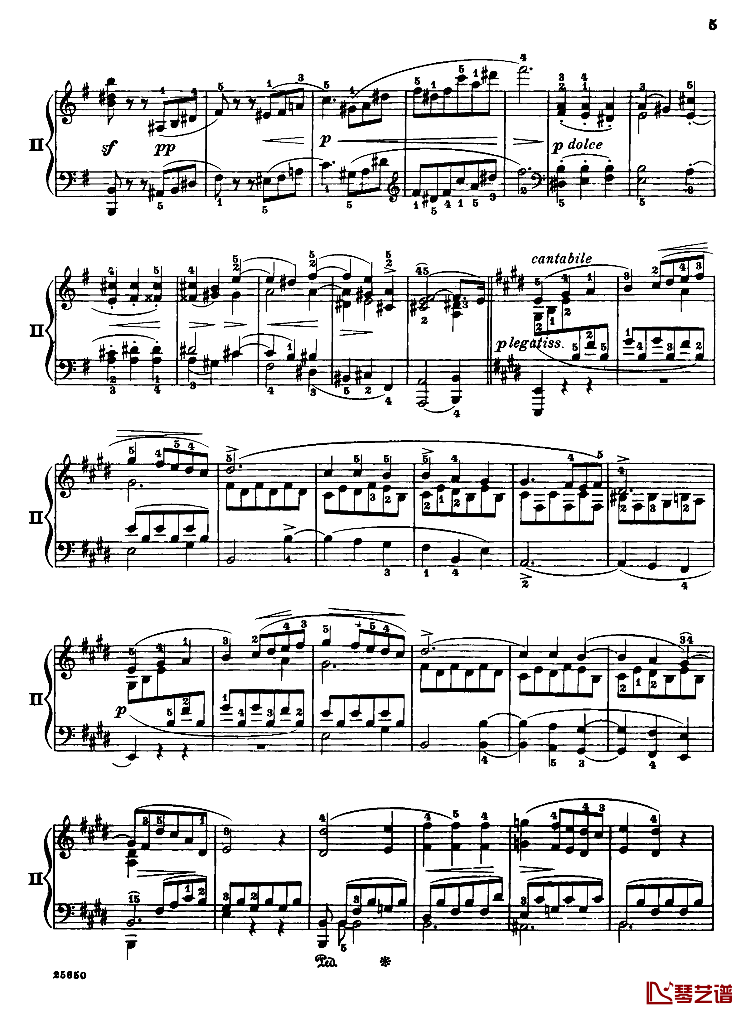肖邦第一钢琴协奏曲钢琴谱-肖邦7
