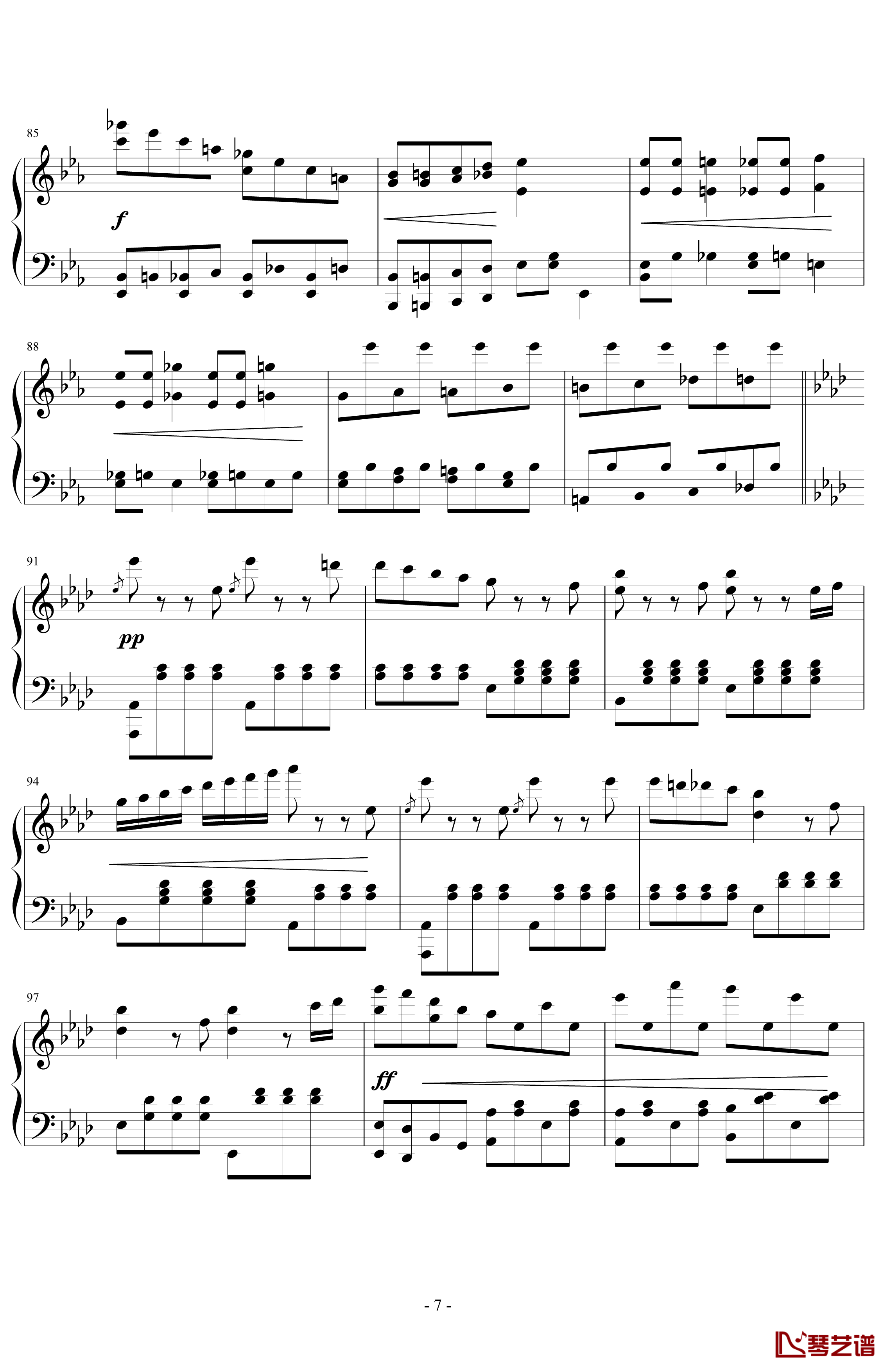 闲聊波尔卡钢琴谱-约翰·施特劳斯7