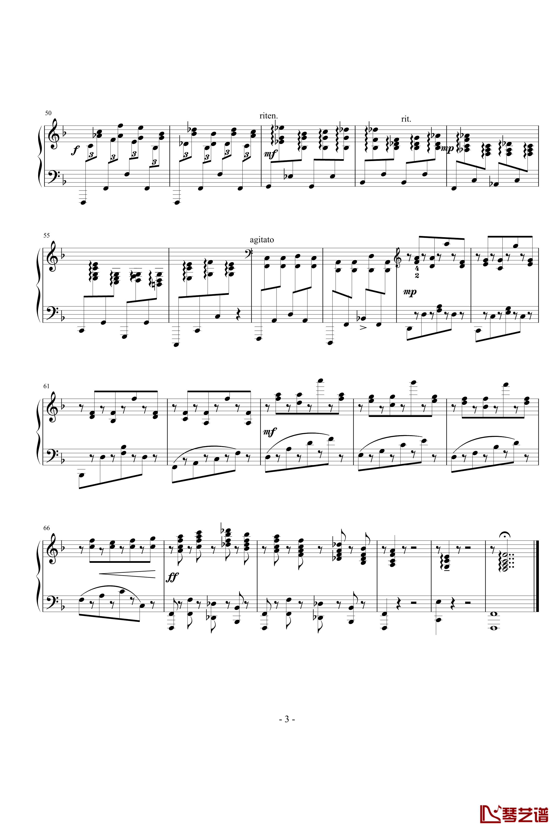 酷夏钢琴谱-四季练习曲-yutianyue1263