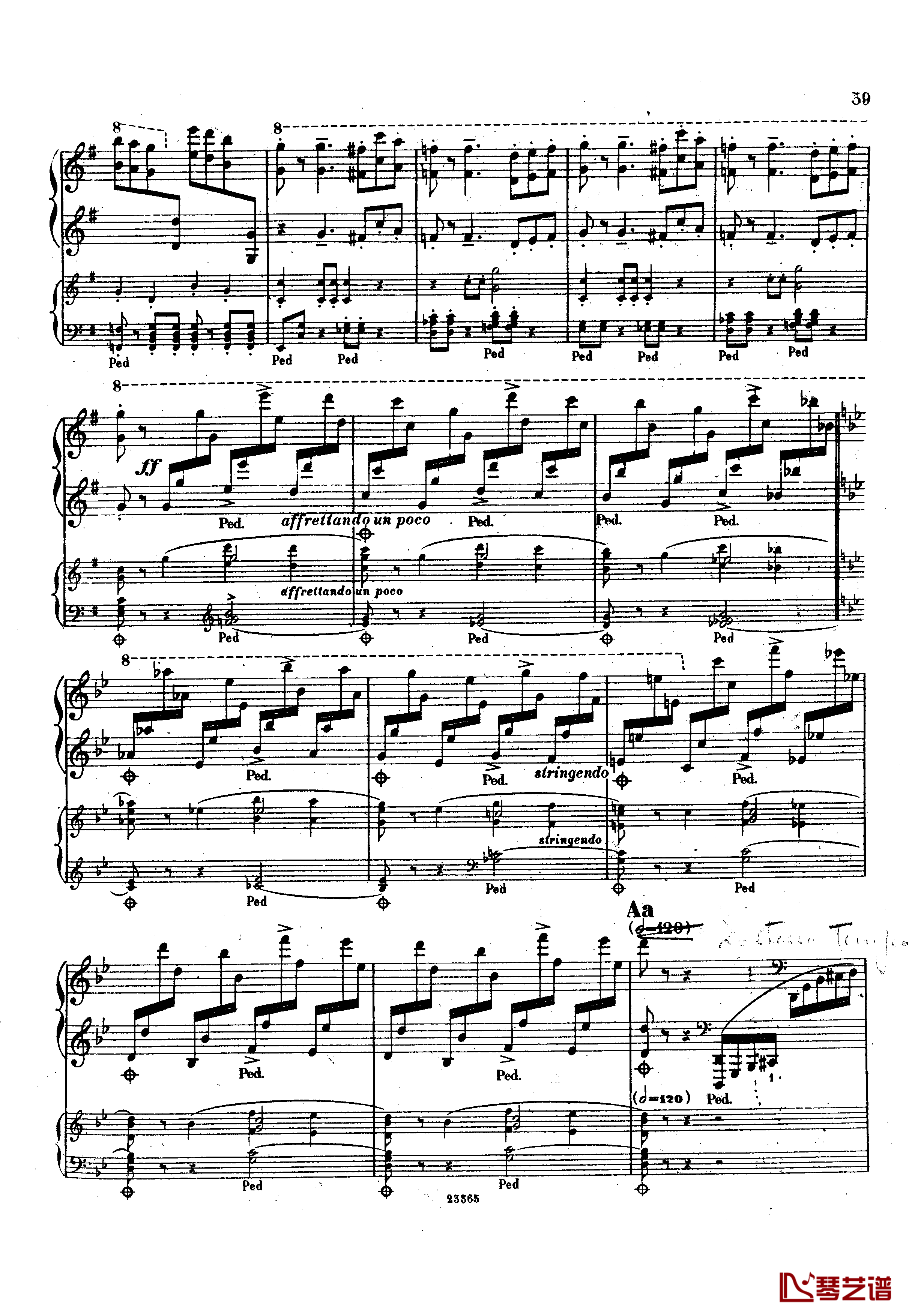 g小调钢琴协奏曲  Op.15钢琴谱-斯甘巴蒂39