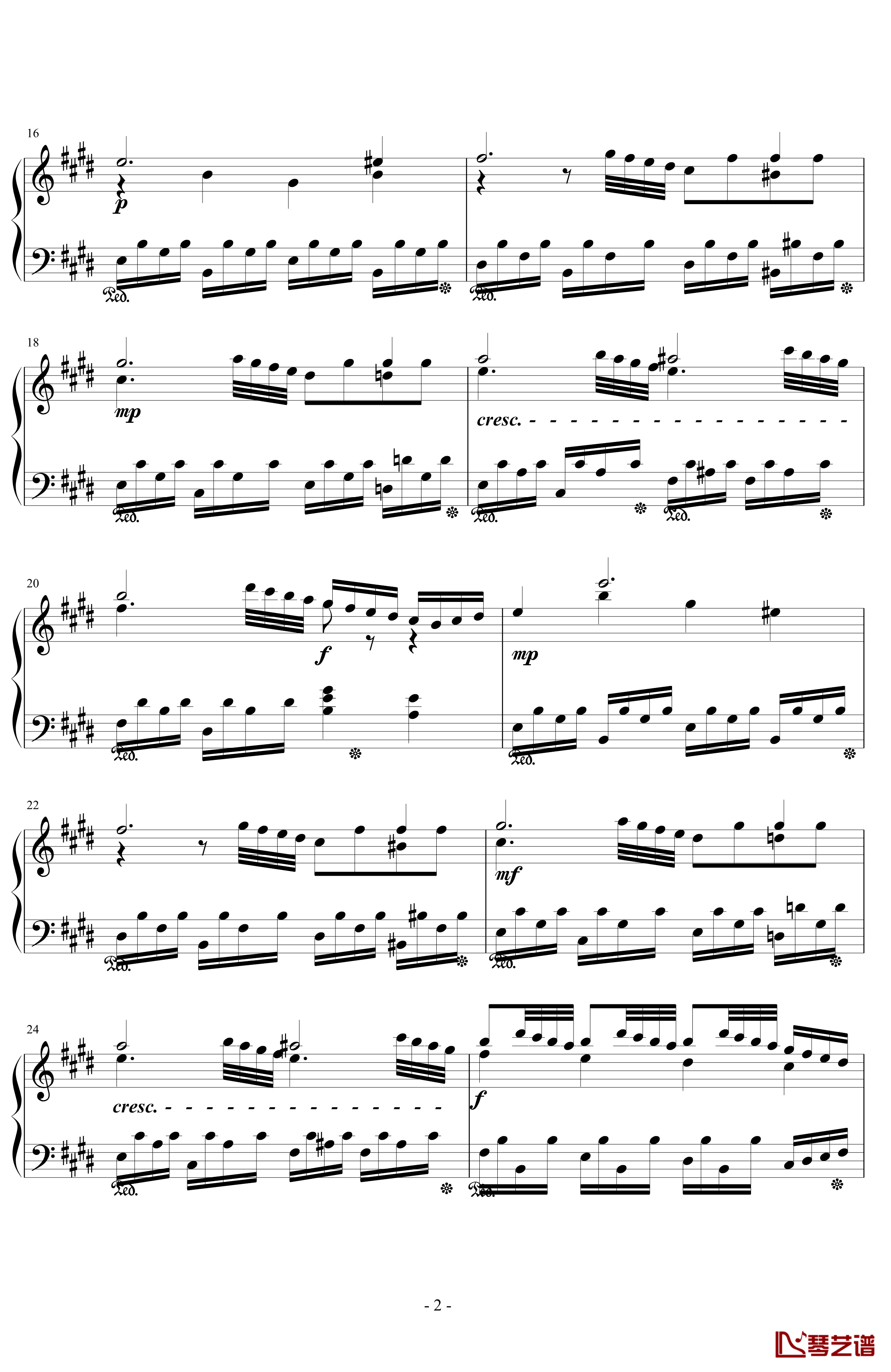 A大调钢琴奏鸣曲钢琴谱-第一乐章-.伊dên-H172
