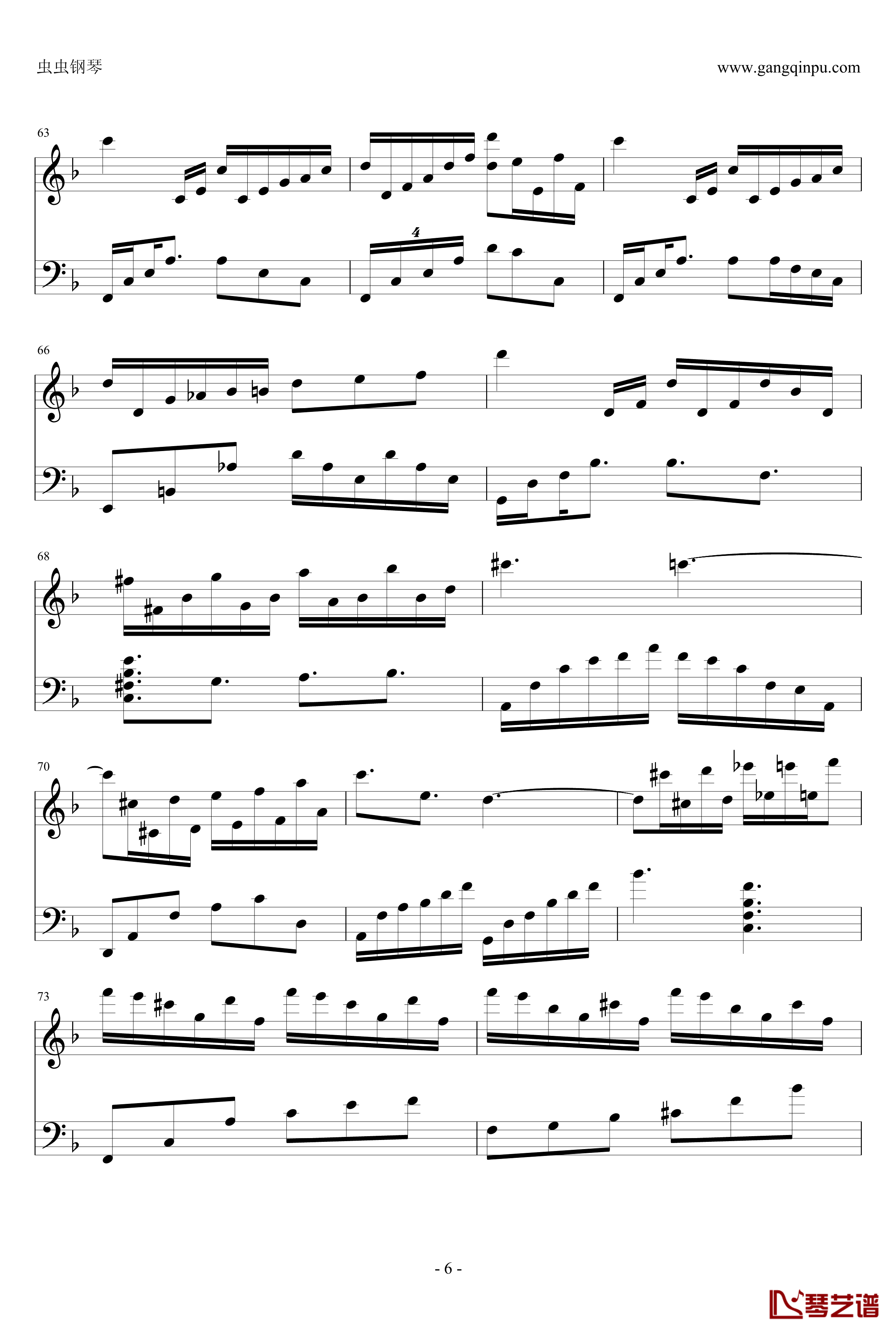 情归巴黎主题曲钢琴谱-theme from sabrina-John Williams6