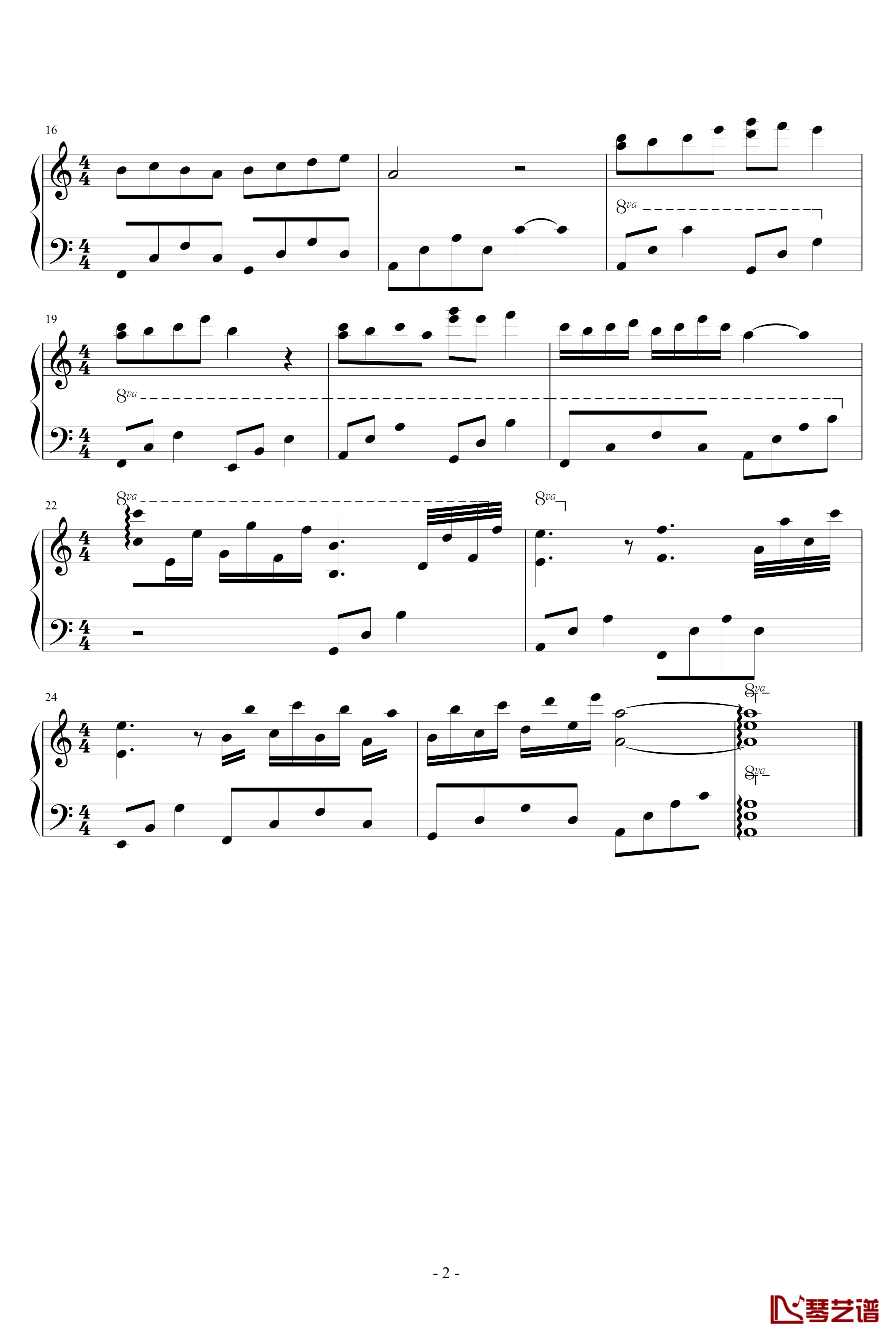 结局钢琴谱-Chopinist2