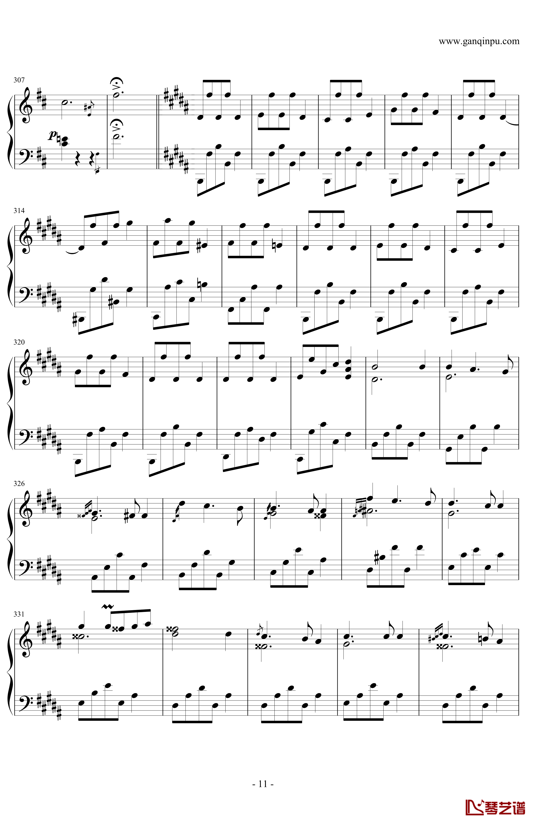 肖邦第一谐谑曲钢琴谱-肖邦-chopin11