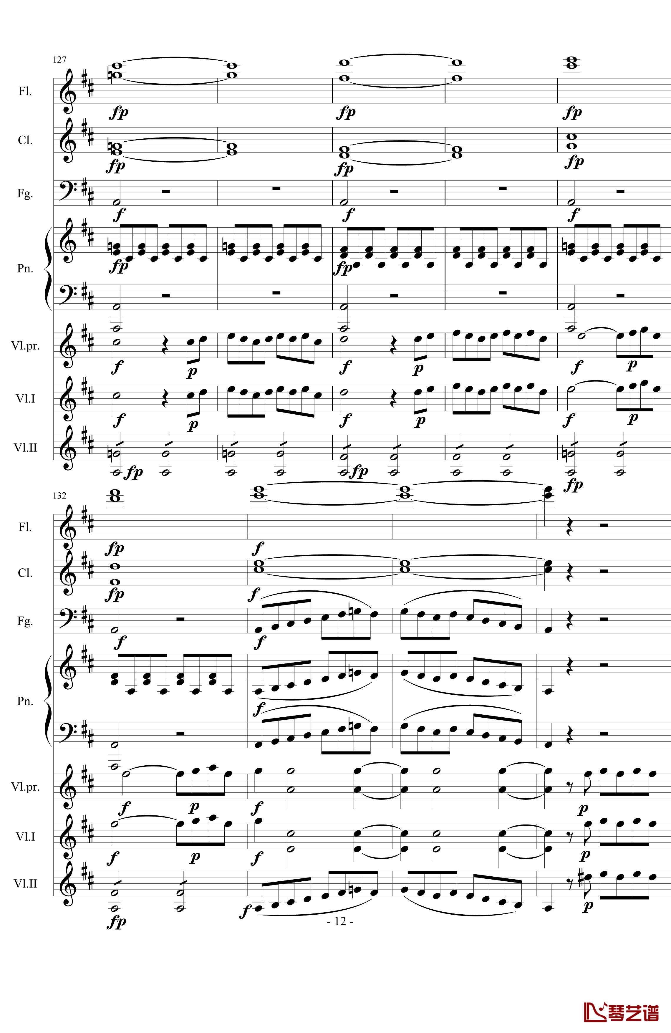 费加罗的婚礼钢琴谱-莫扎特12