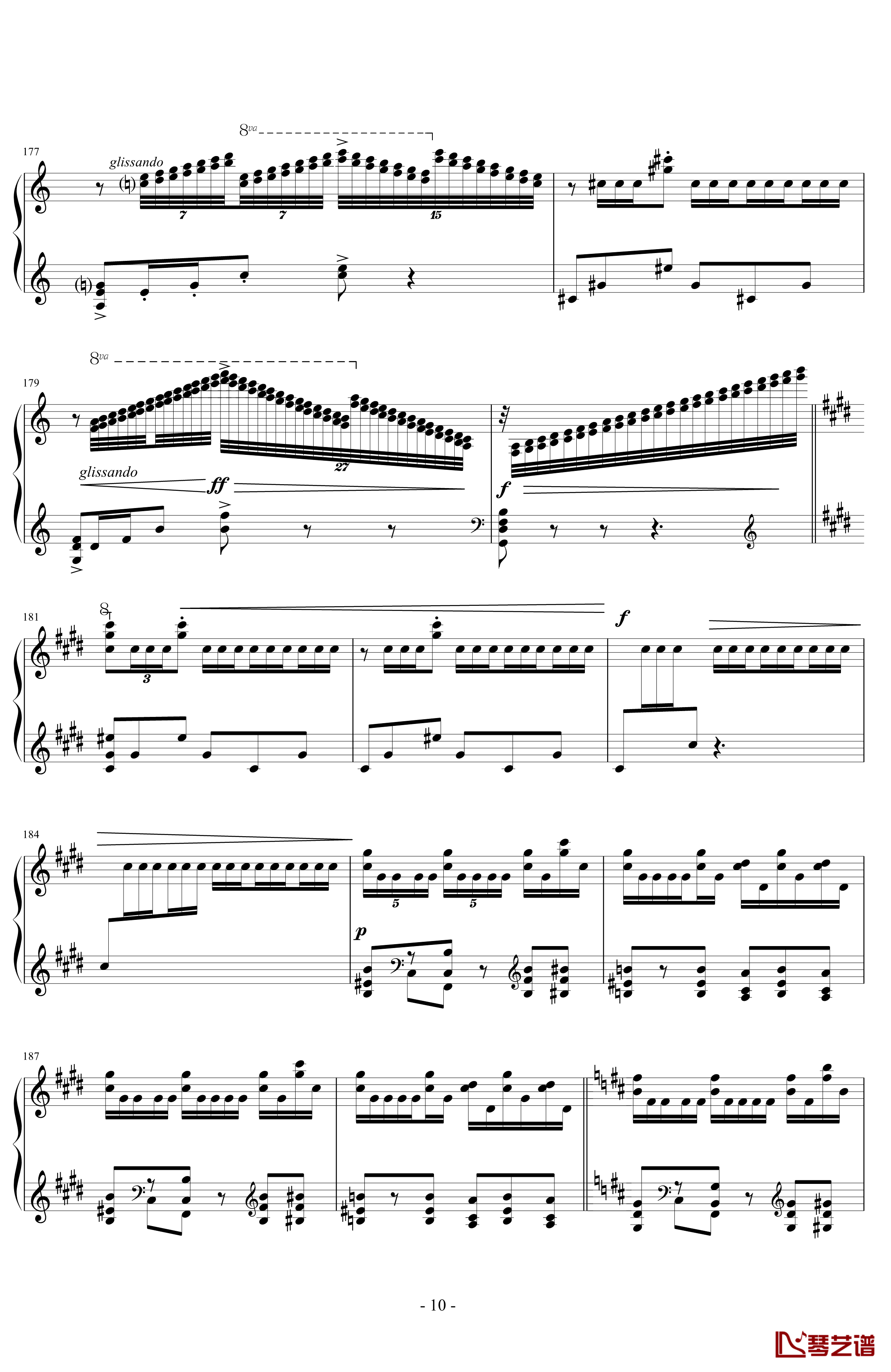 丑角的晨歌钢琴谱-组曲第4首-拉威尔-Ravel10