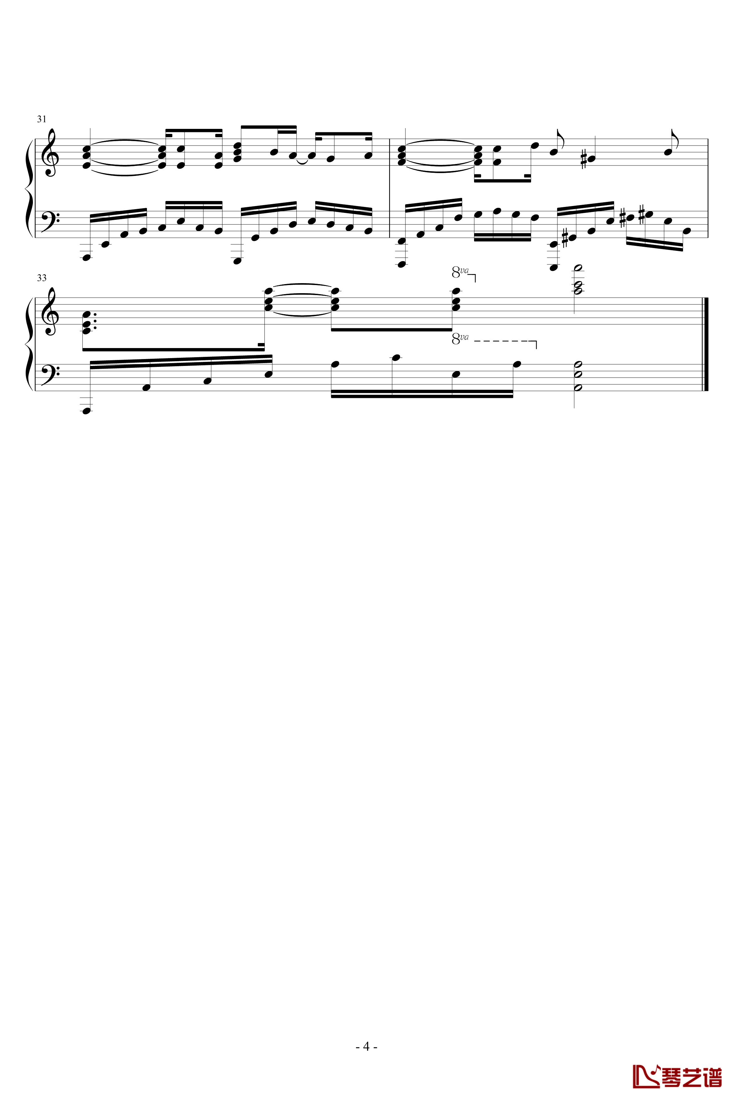 小开场曲钢琴谱-zhouyun5254