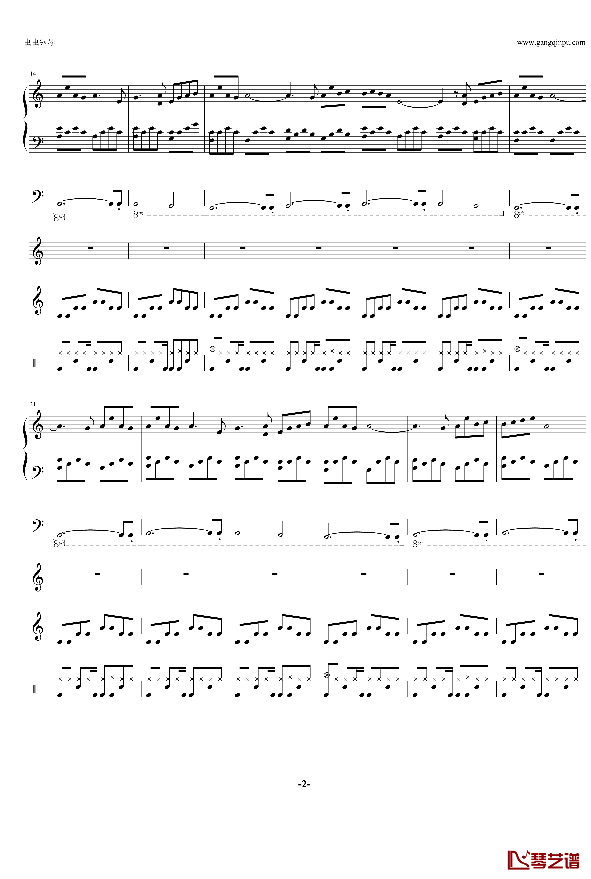 潮鸣り钢琴谱-完美版总谱-Clannad2