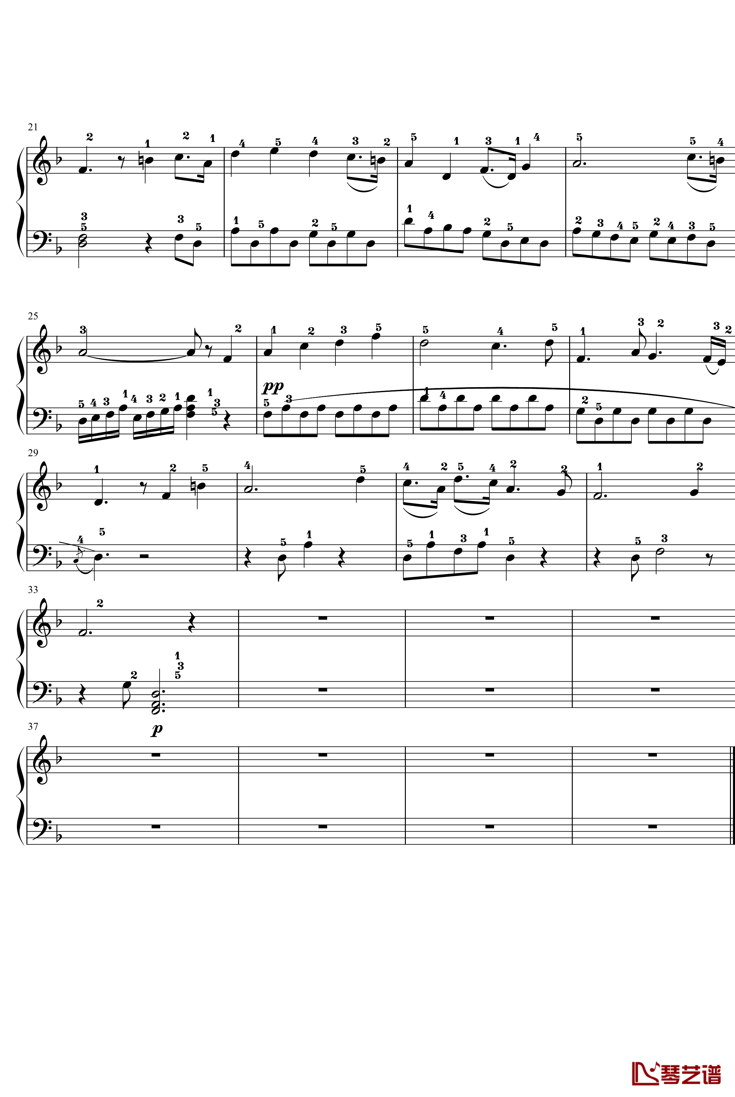 扬州慢钢琴谱-未知分类2