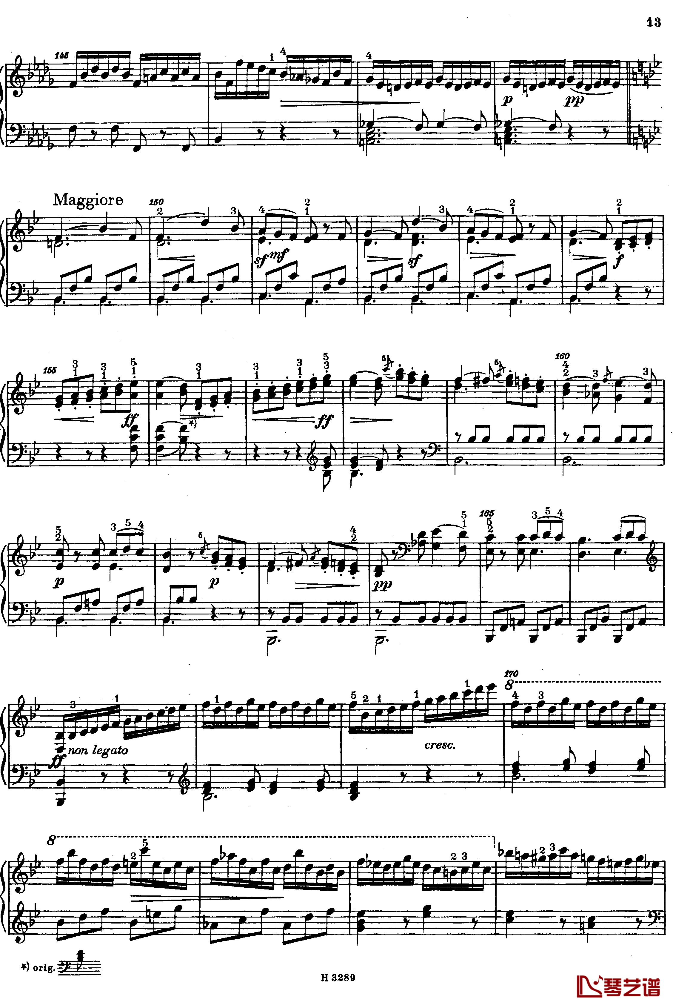 降B大调第八钢琴奏鸣曲Op.23钢琴谱-杜舍克13