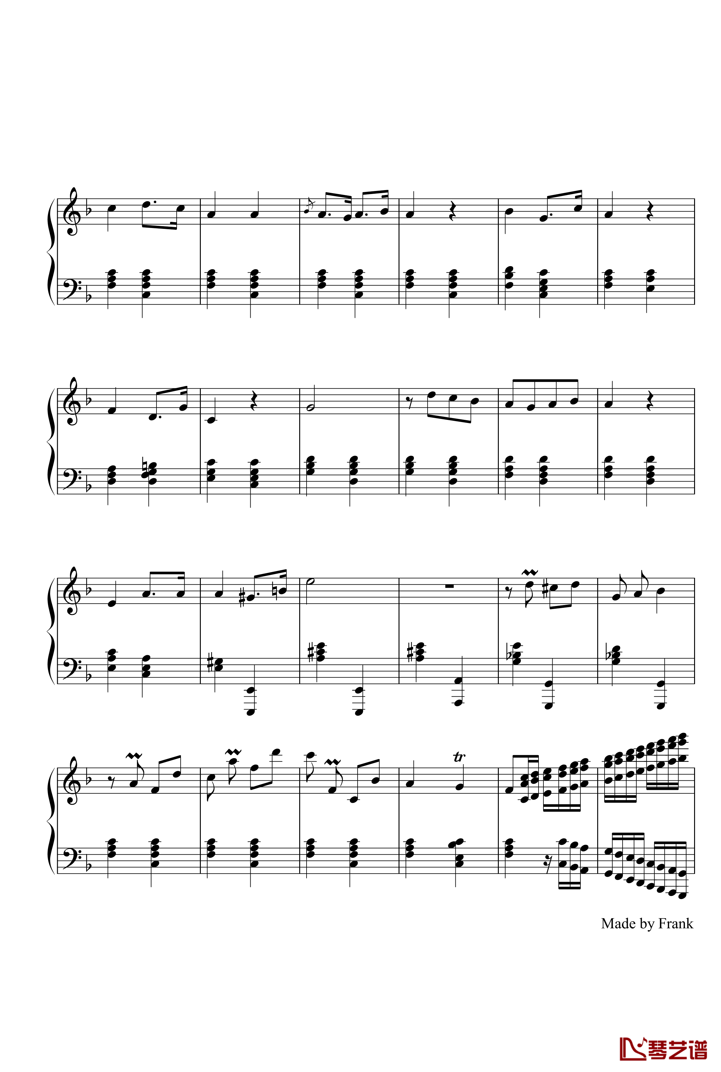 卡门序曲钢琴谱-比才-Bizet5