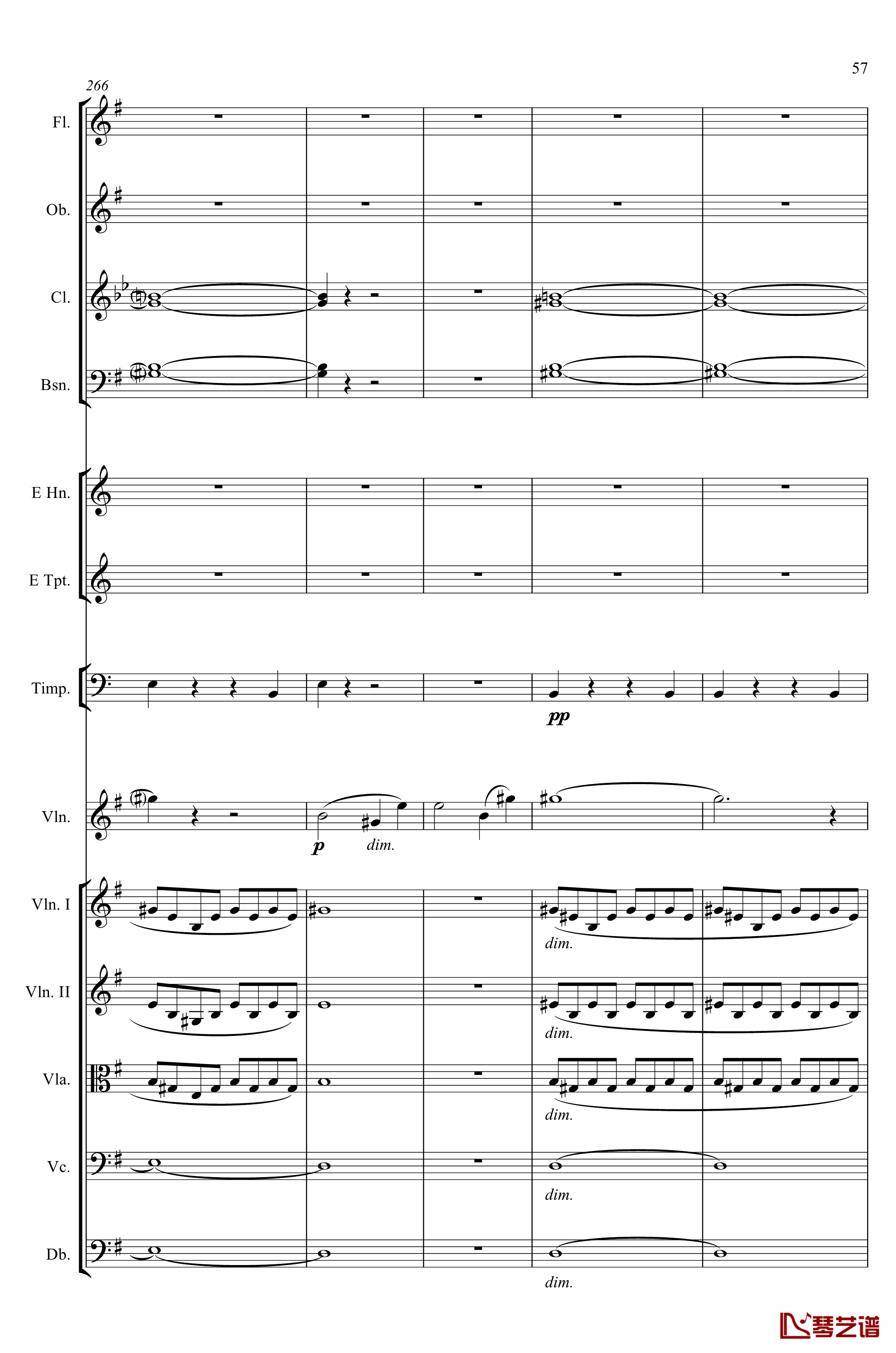 e小调小提琴协奏曲Op.64钢琴谱-第一乐章-门德尔松57