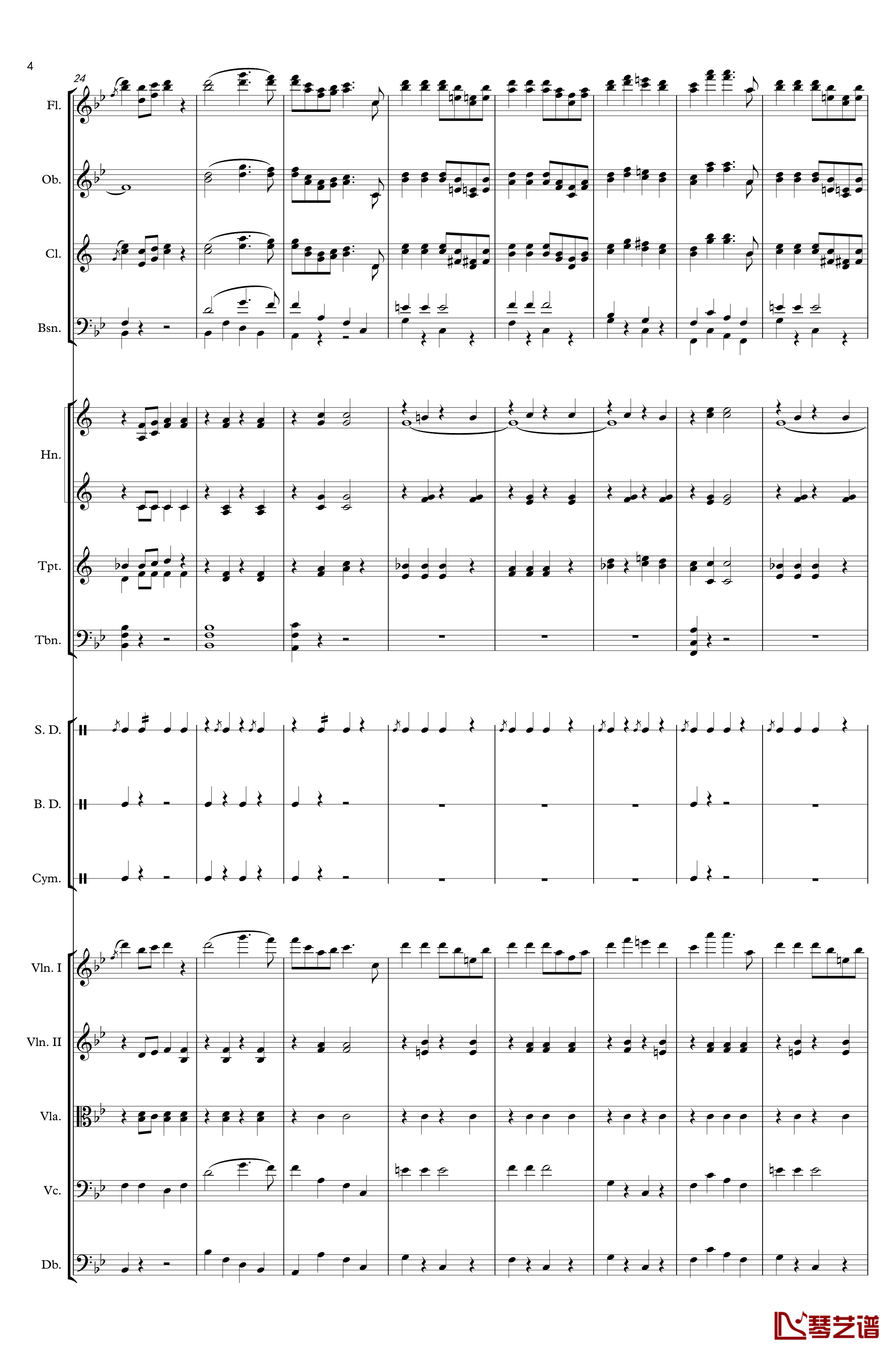 入城式进行曲钢琴谱-Johann Jr. Strauss4