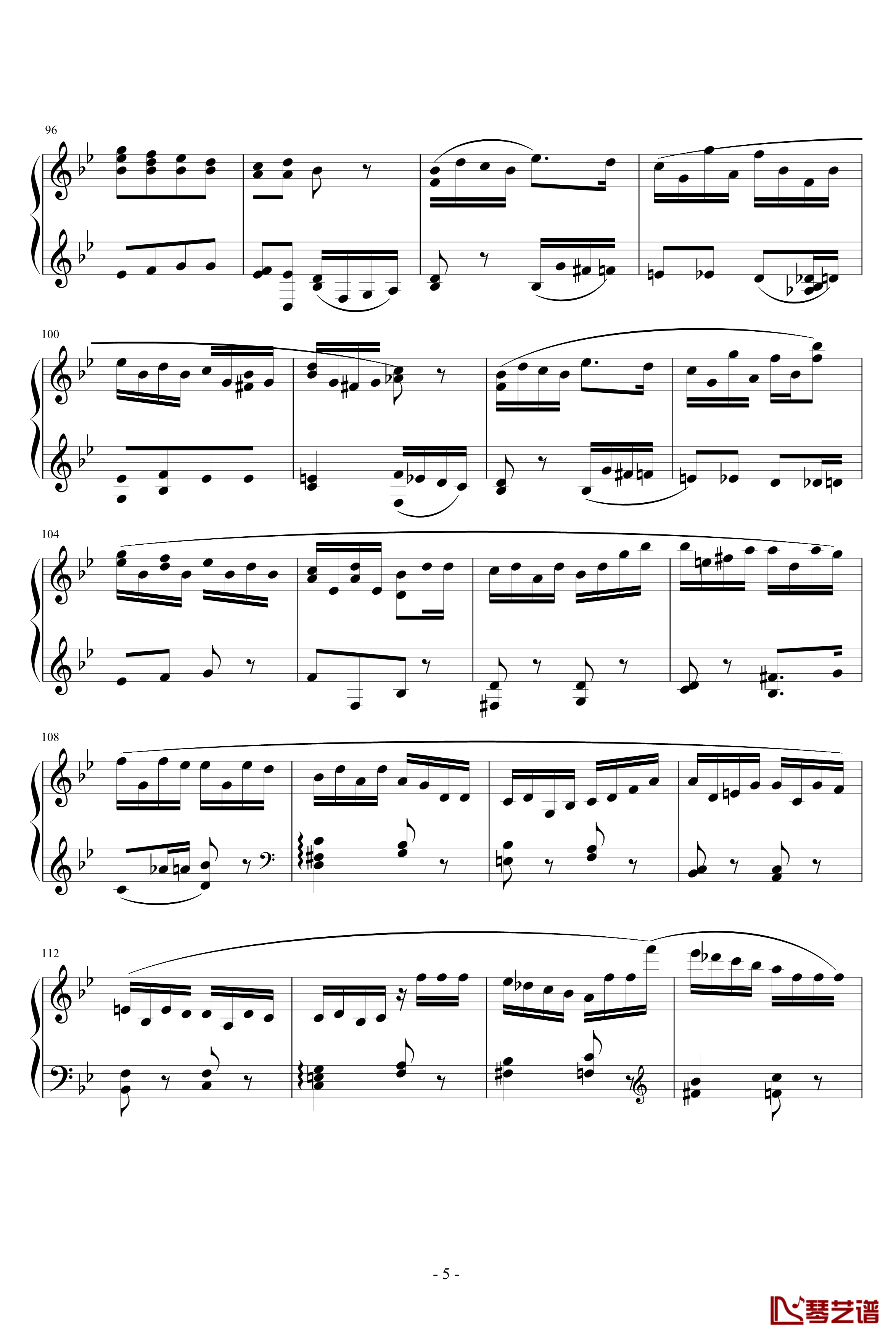 胡桃夹子序曲钢琴谱-柴科夫斯基-Peter Ilyich Tchaikovsky5