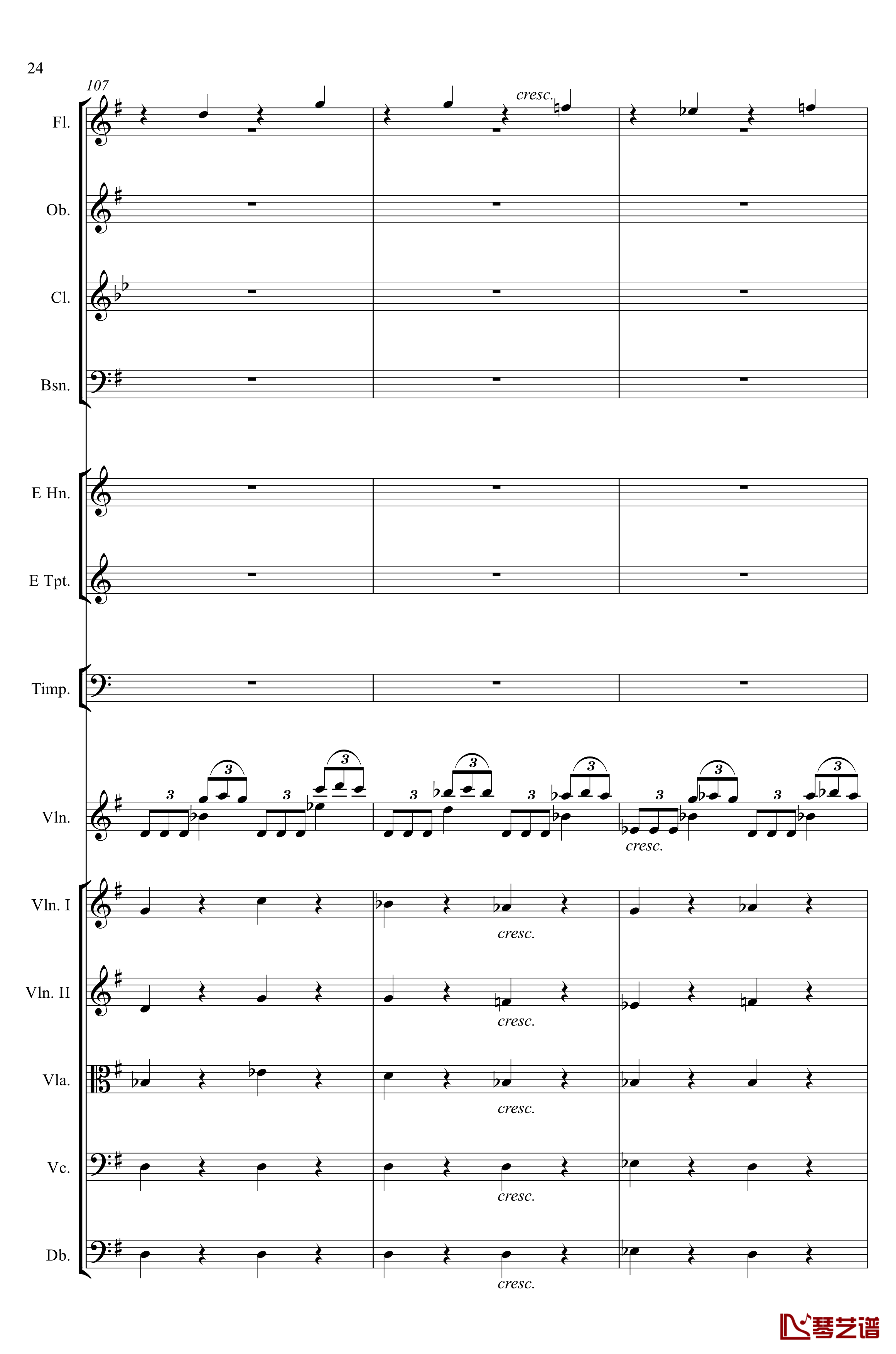e小调小提琴协奏曲Op.64钢琴谱-第一乐章-门德尔松24