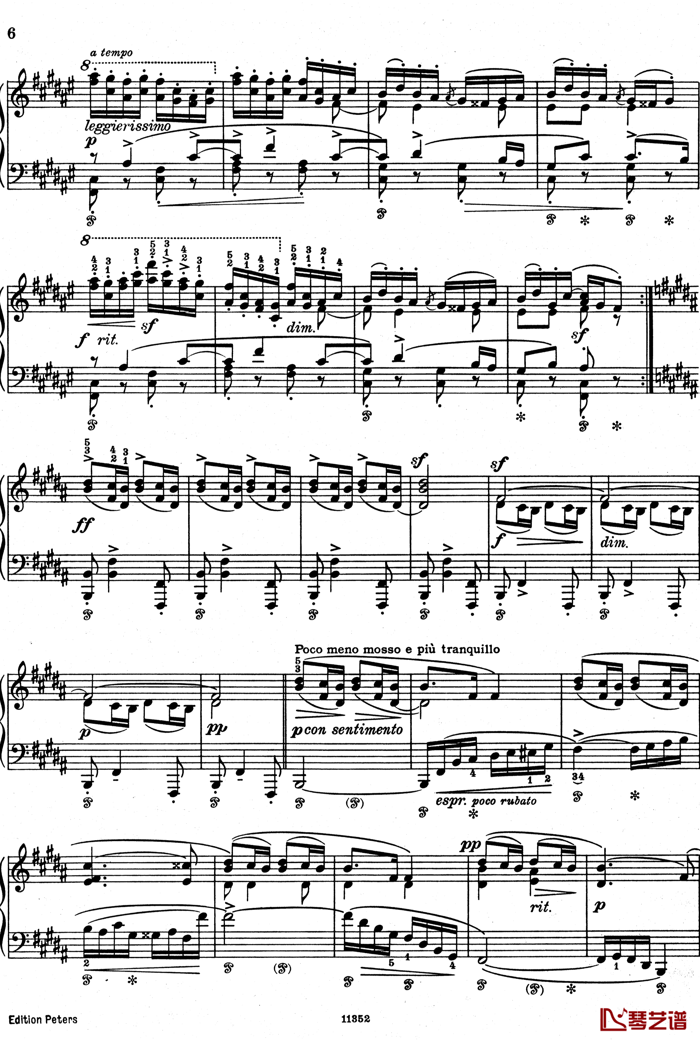 升F大调沙龙波尔卡  Op.7  No.1 钢琴谱-斯美塔那3