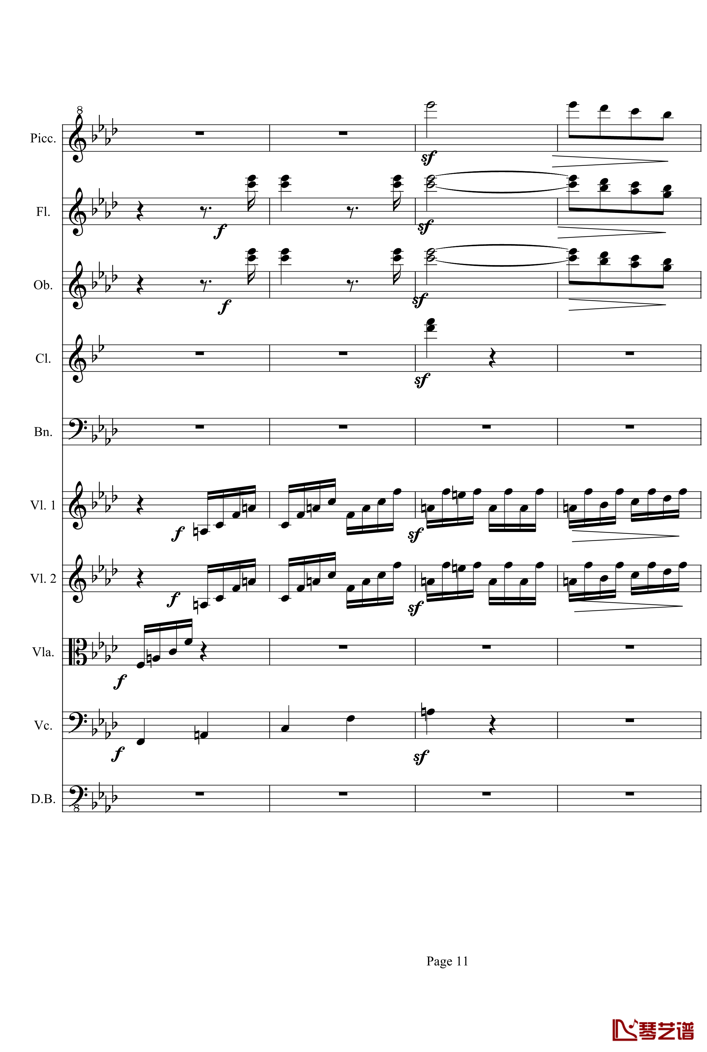 奏鸣曲之交响第23首Ⅲ钢琴谱--贝多芬-beethoven11