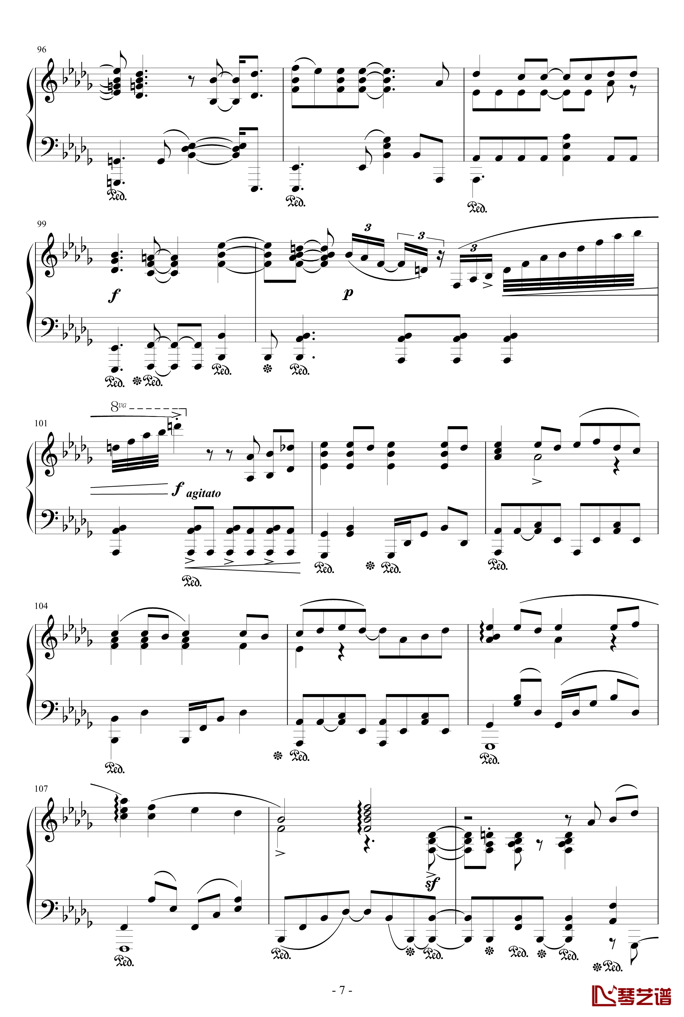 马赛克的碎片钢琴谱-触手猴7