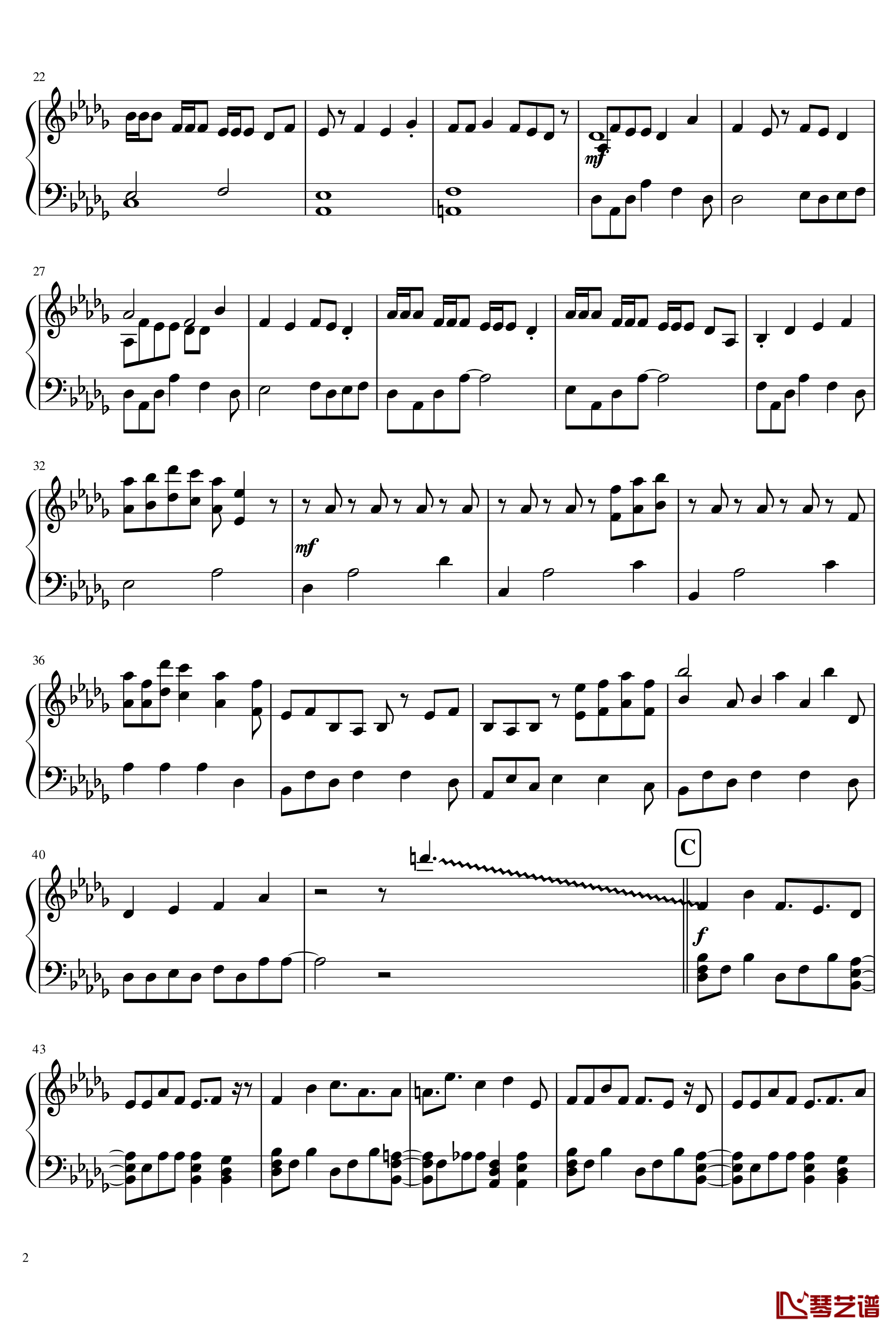 Music Music钢琴谱-初音未来2