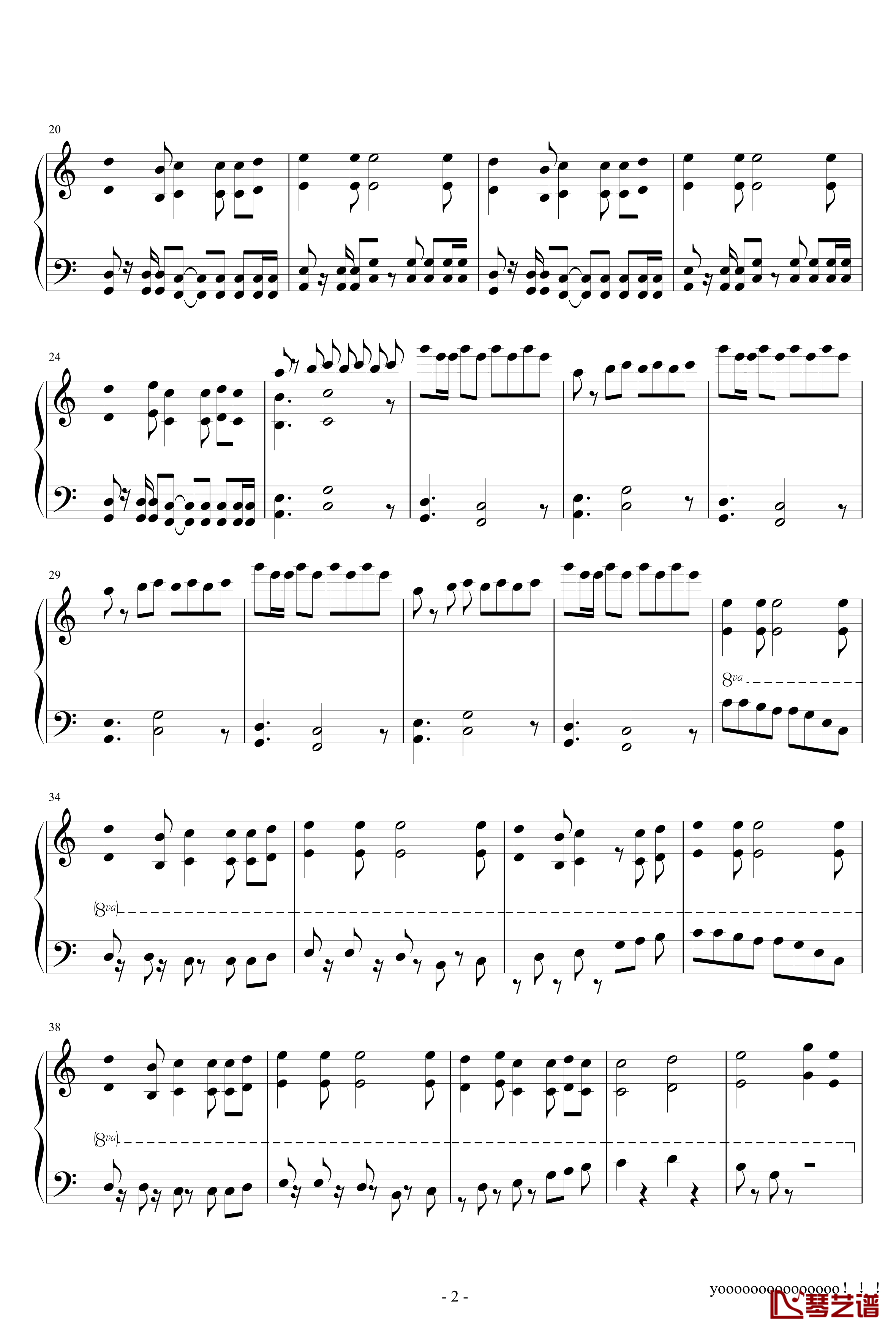 モザイクロール钢琴谱-GUMI-初音未来2