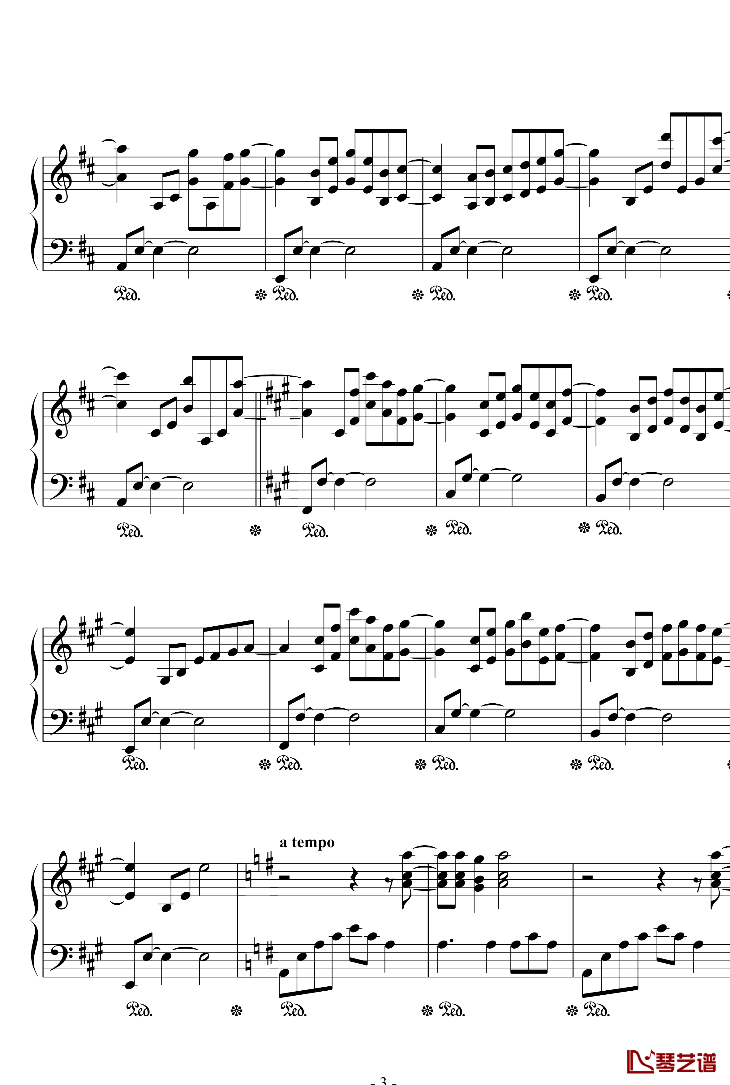 Aqua Harp钢琴谱-Wayne Lytle3
