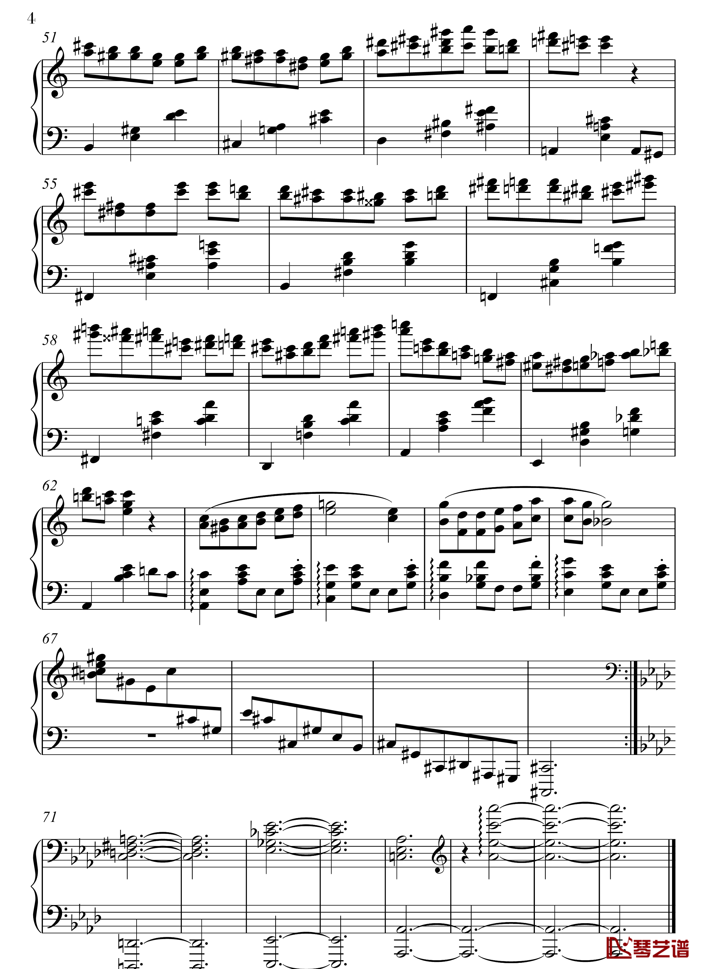 La Valse钢琴谱-佚名4