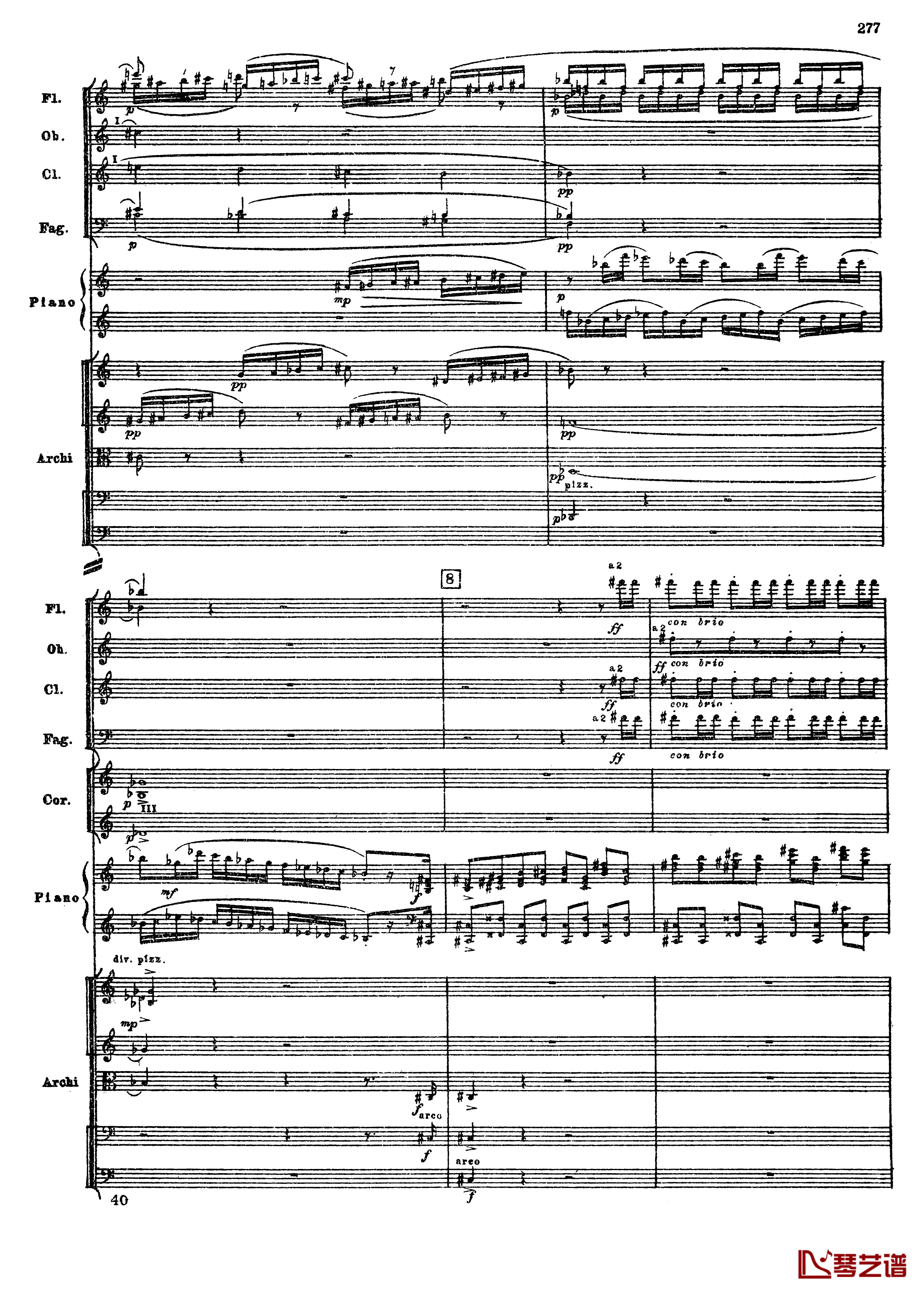 普罗科菲耶夫第三钢琴协奏曲钢琴谱-总谱-普罗科非耶夫9
