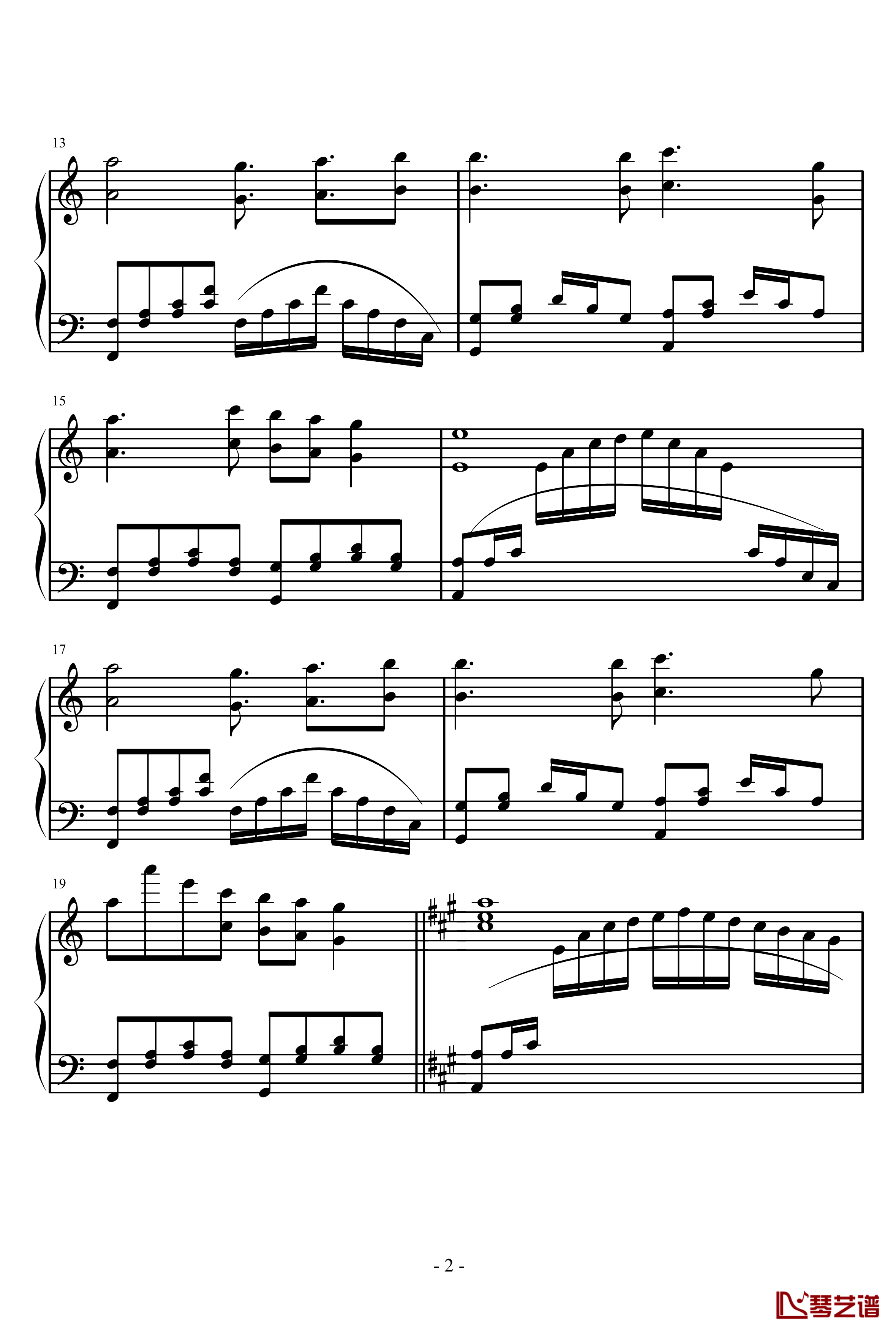 轨乐起源钢琴谱-八云轨2